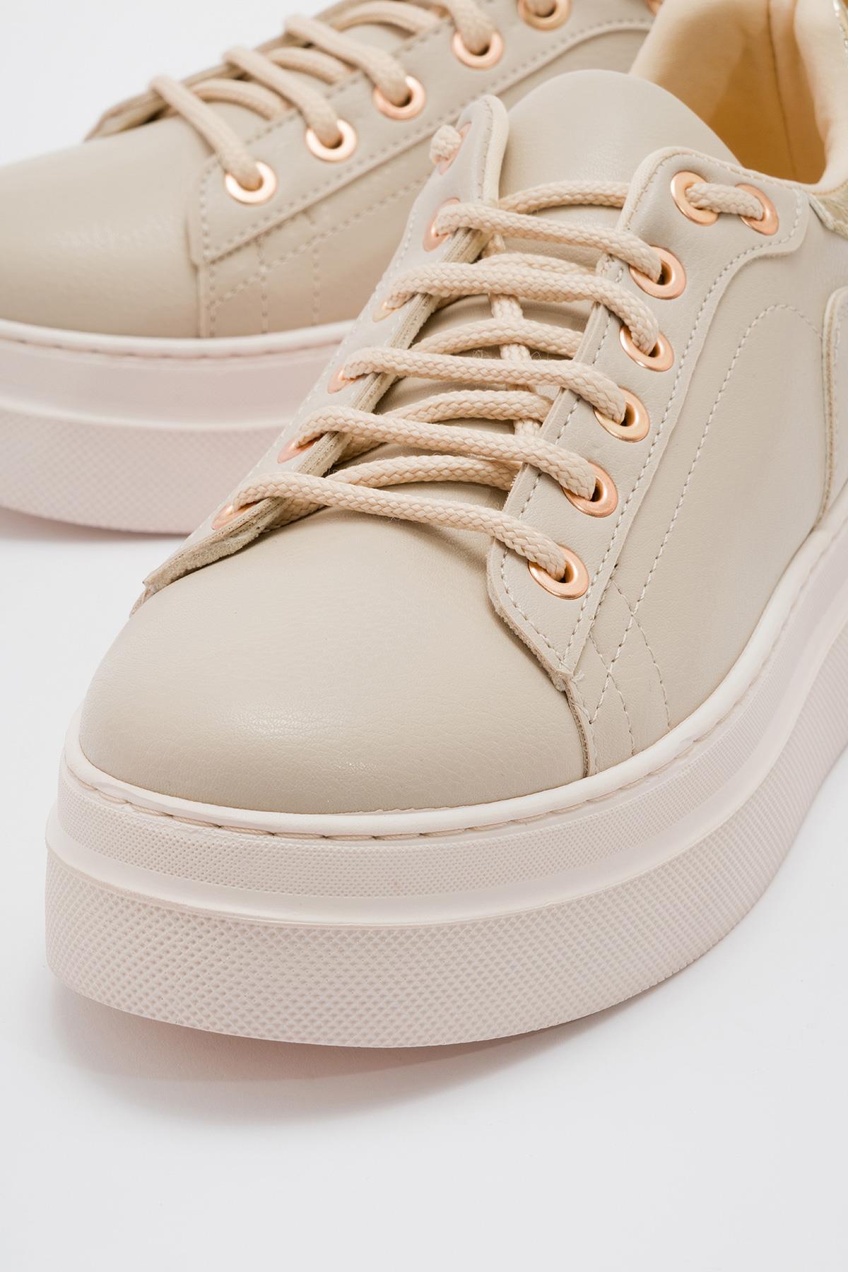 Kaydırmaz Kadın Spor Ayakabı TEN ALTIN - Görsel 4