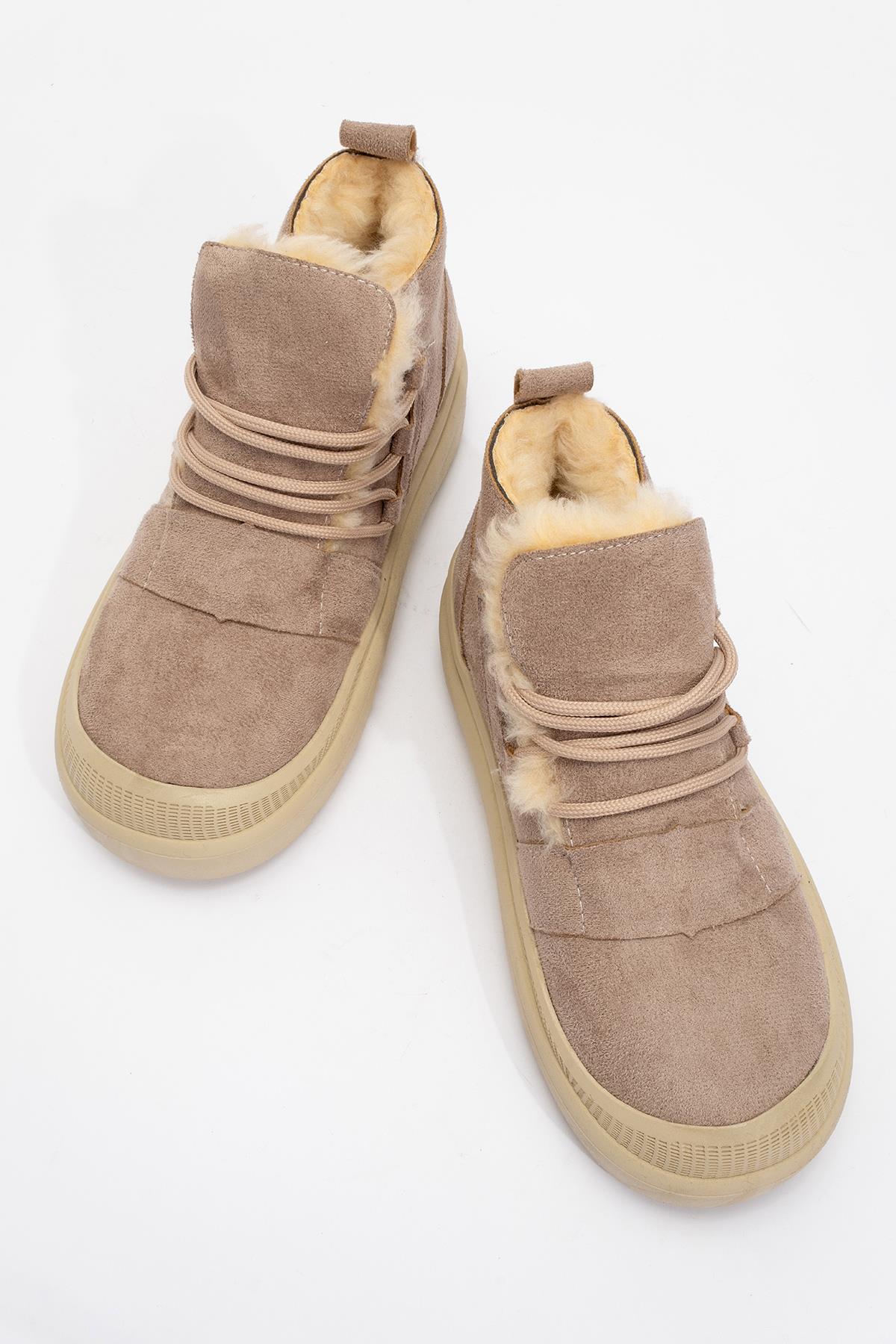 İçi Kürklü Kadın Bot VİZON - Görsel 6