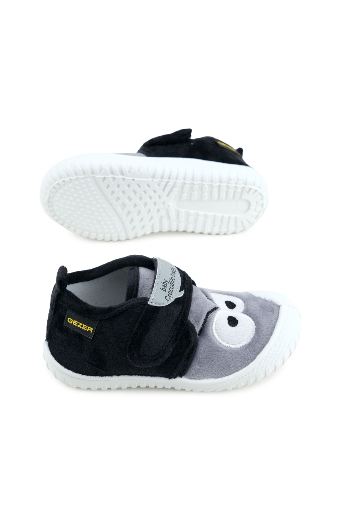 Kışlık Cırtlı Ayarlanabilir Rahat İç Taban Erkek Çocuk Panduf Ayakkabı - Görsel 4