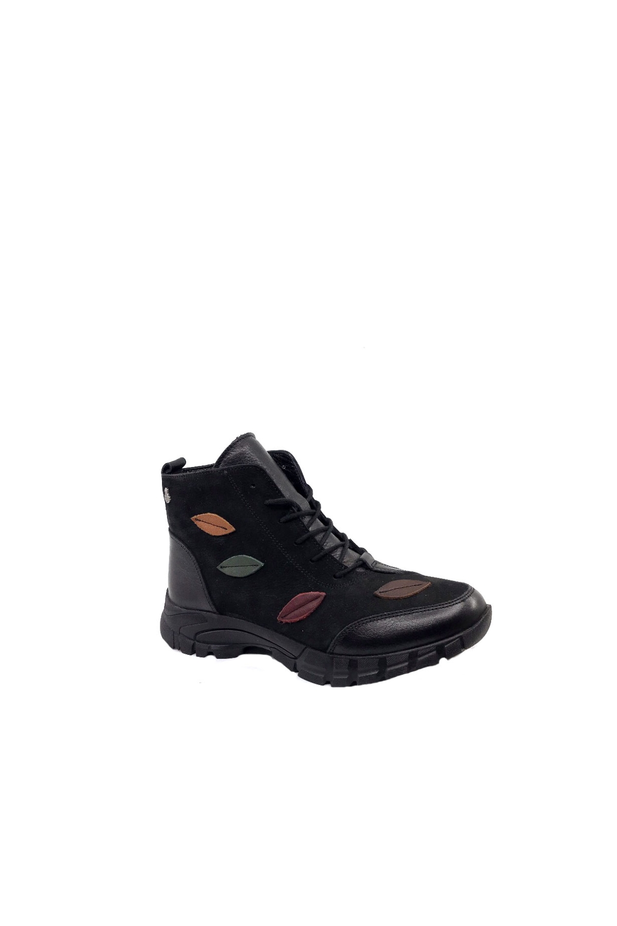 1525 Siyah Nubuk Hakiki Deri Bayan Bot - Görsel 3