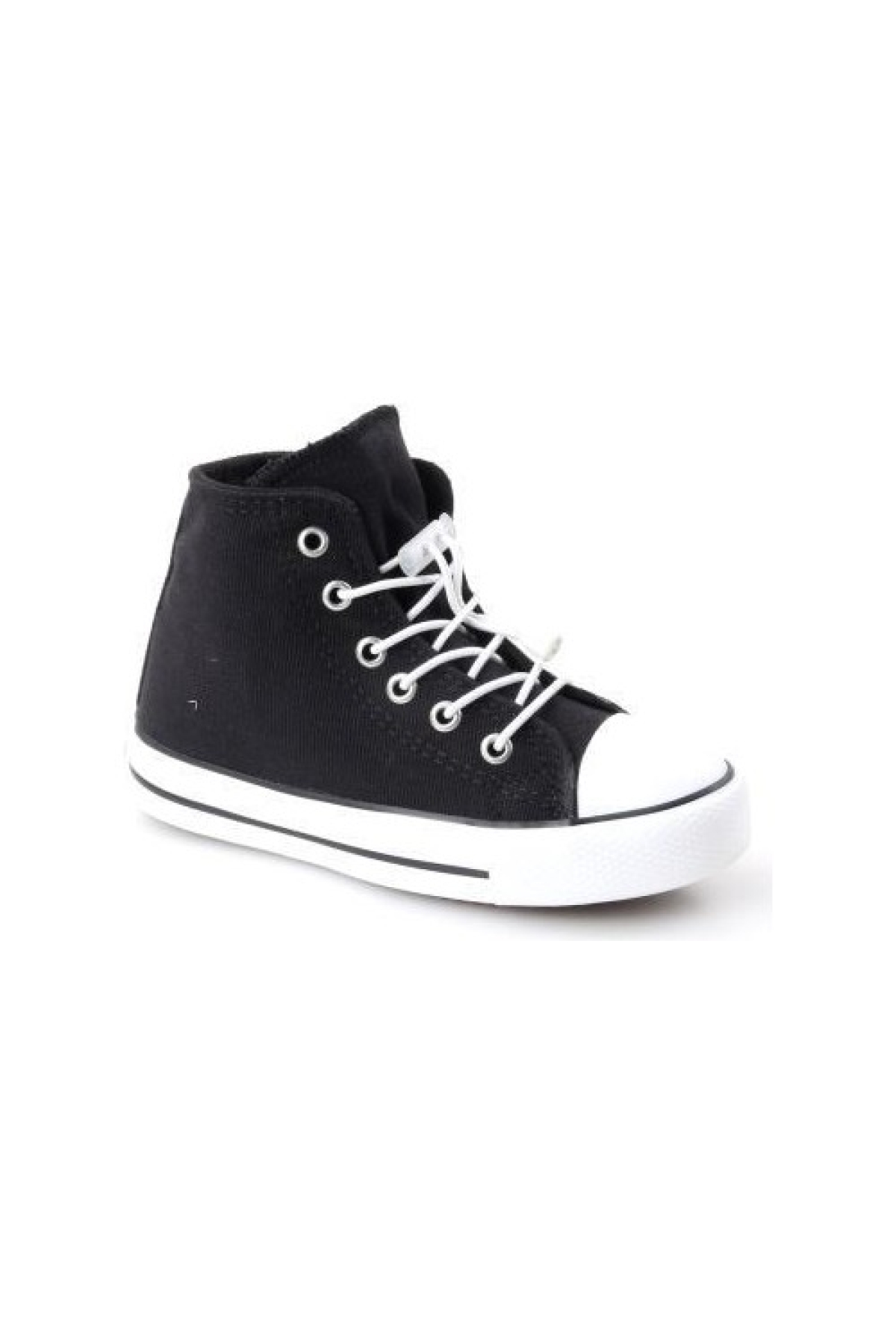 Luis Siyah Uzun Kız Çocuk Lastikli Spor Ayakkabı - Görsel 2