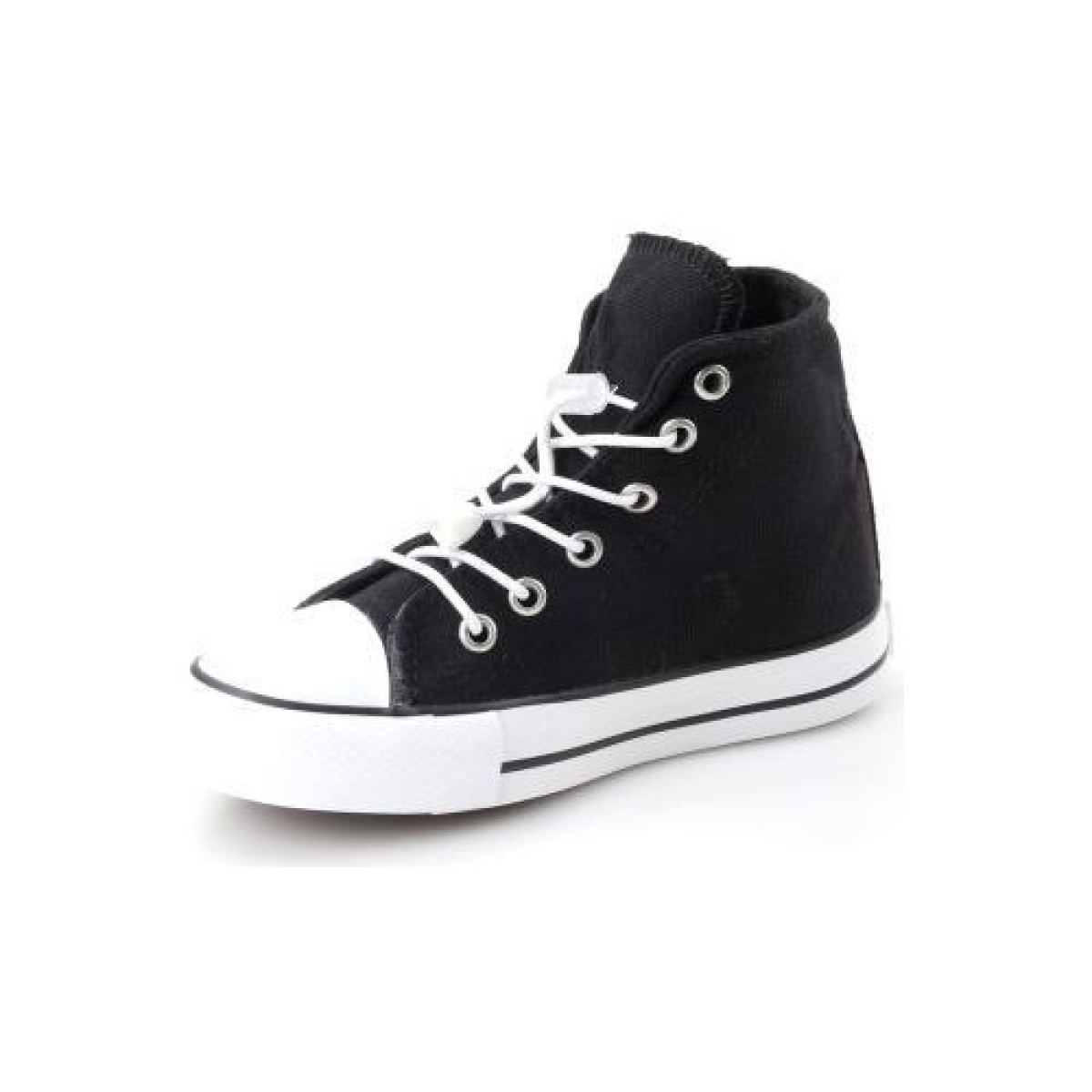 Luis Siyah Uzun Kız Çocuk Lastikli Spor Ayakkabı - Görsel 4