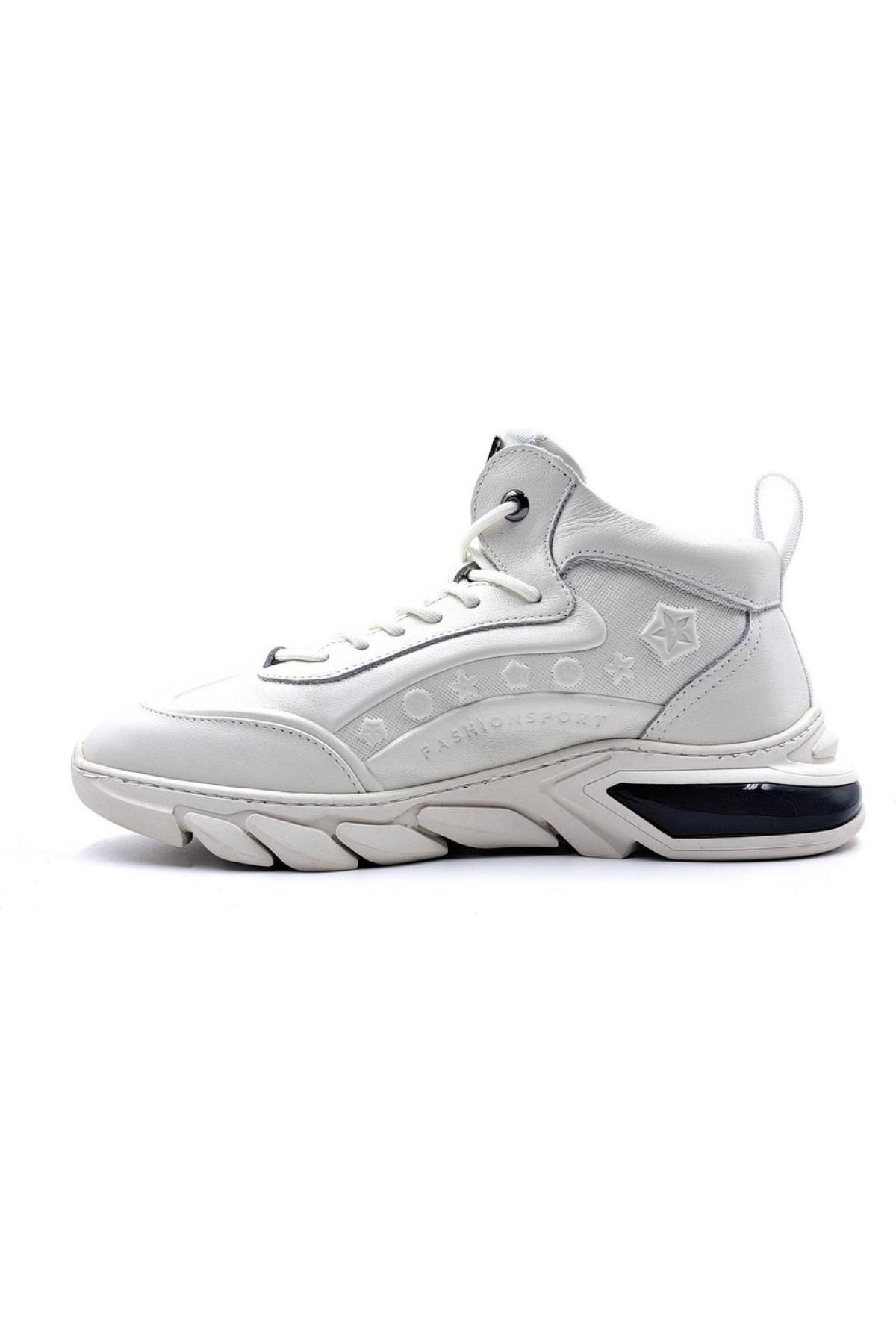 23K504 Beyaz Erkek Sneaker Ayakkabı - Görsel 5