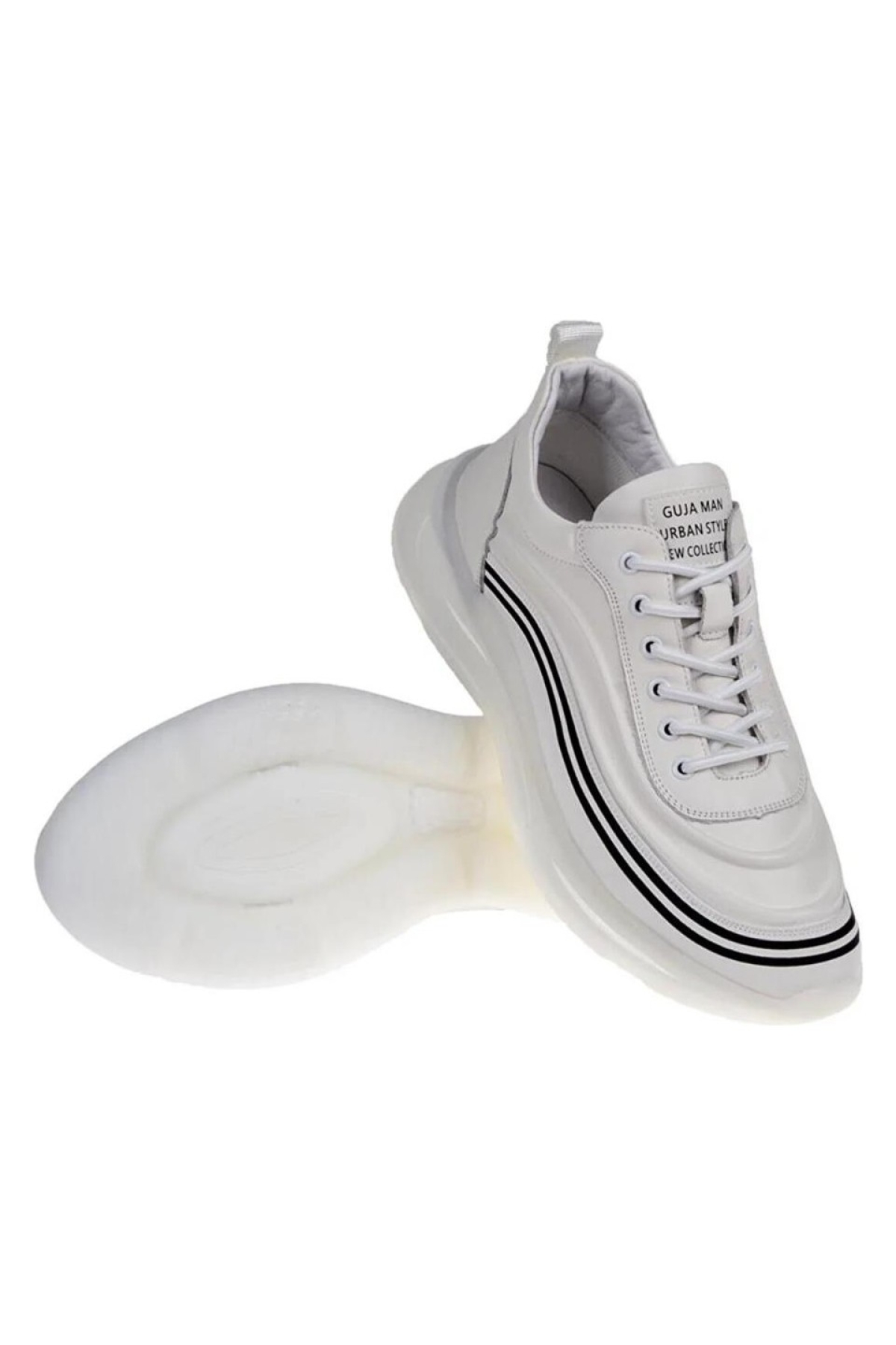 23K504-5 Beyaz Erkek Sneaker Ayakkabı - Görsel 5