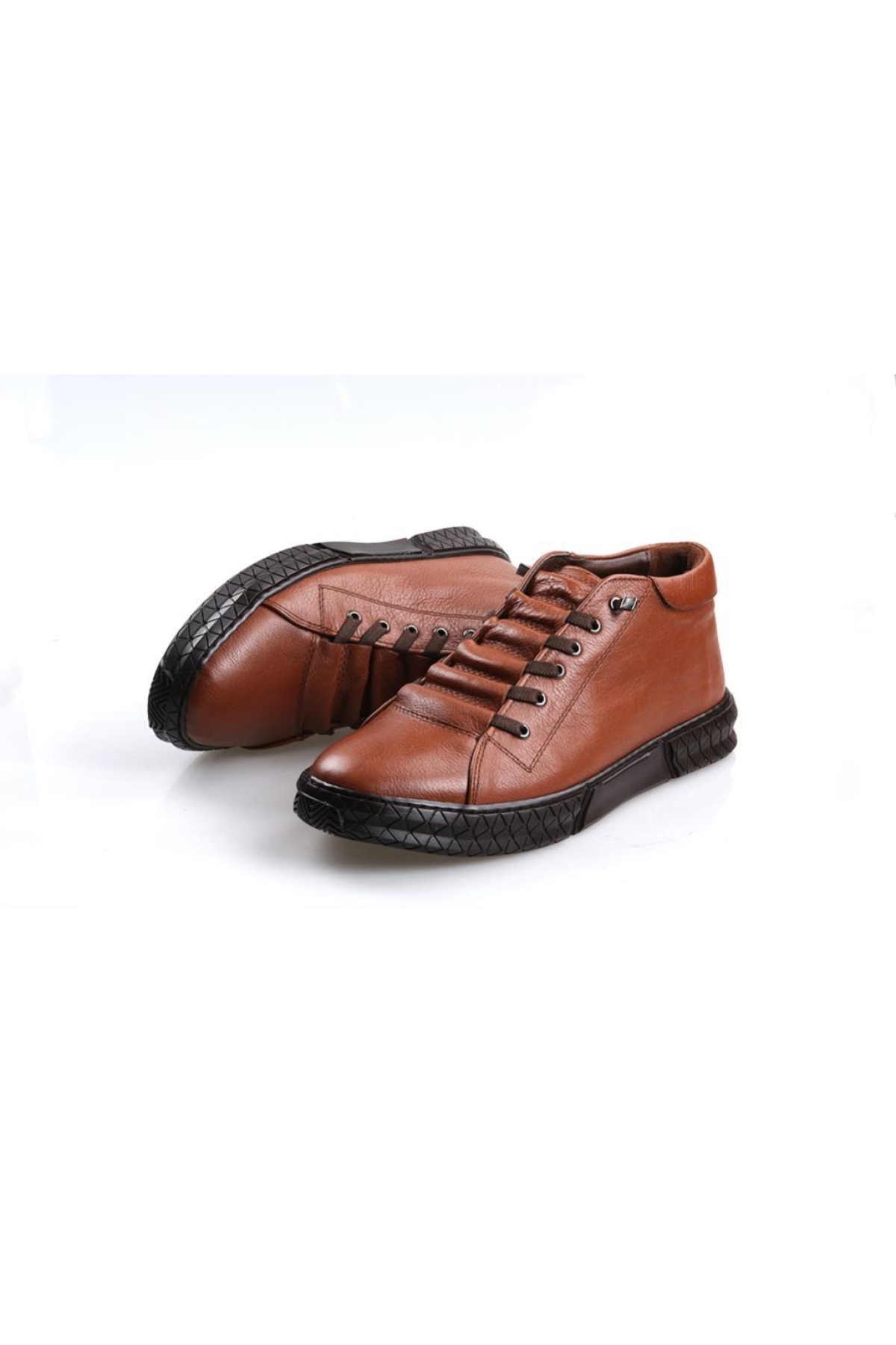 496 Kauçuk Taban Taba Erkek Deri Bot - Görsel 8