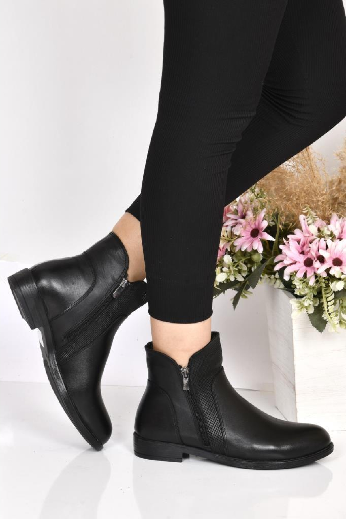 Scavia 02289 Orto Pedik Kadın Deri Bot - Görsel 3