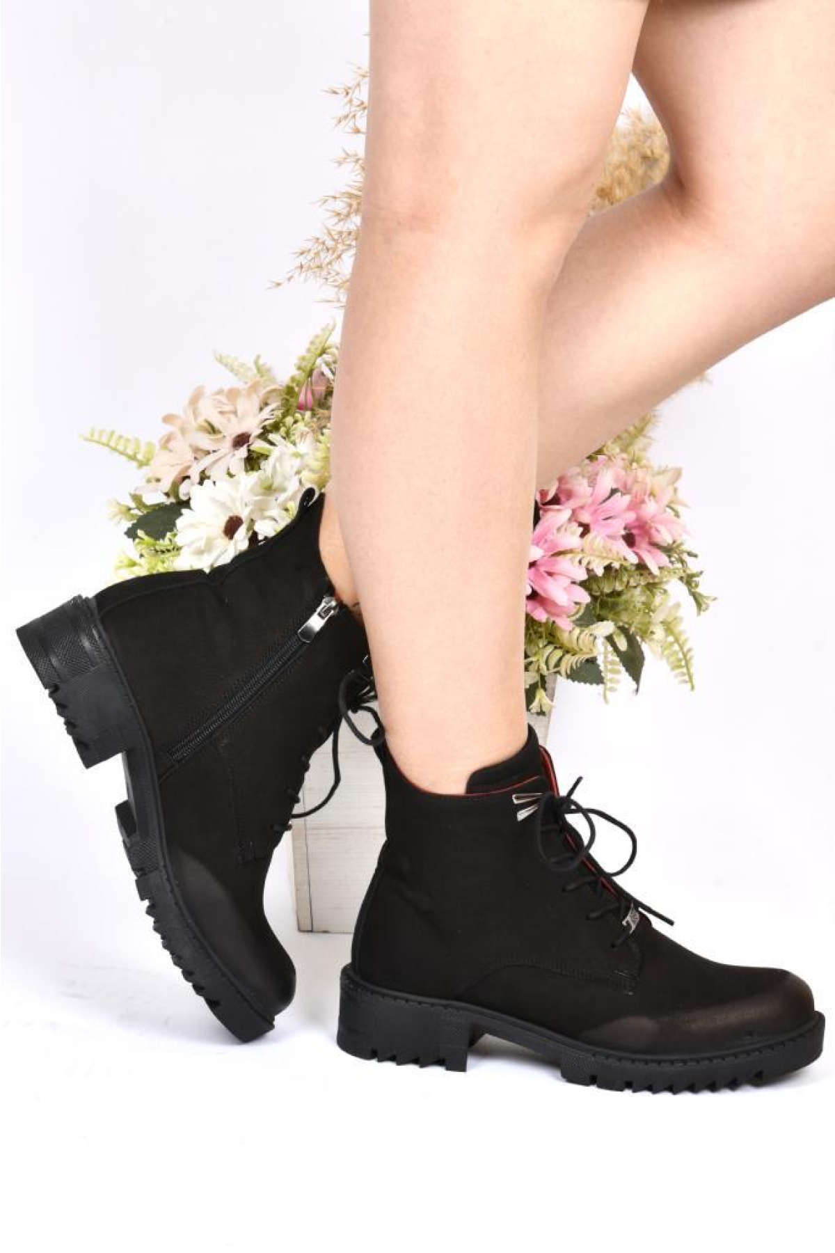Z1365 Kadın Postal Deri Bot - Görsel 3
