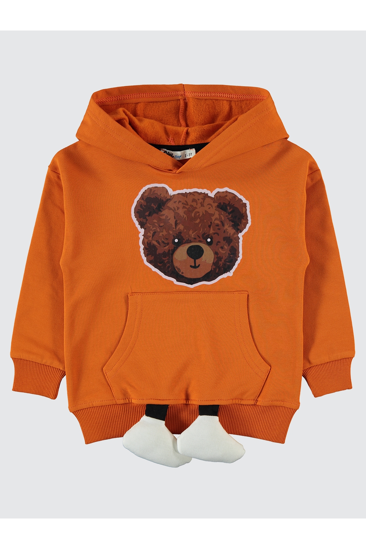 Erkek Çocuk Sweatshirt 2-5 Yaş Oranj