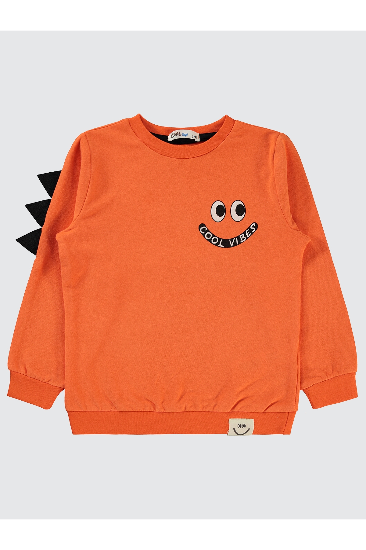 Erkek Çocuk Sweatshirt 2-5 Yaş Turuncu