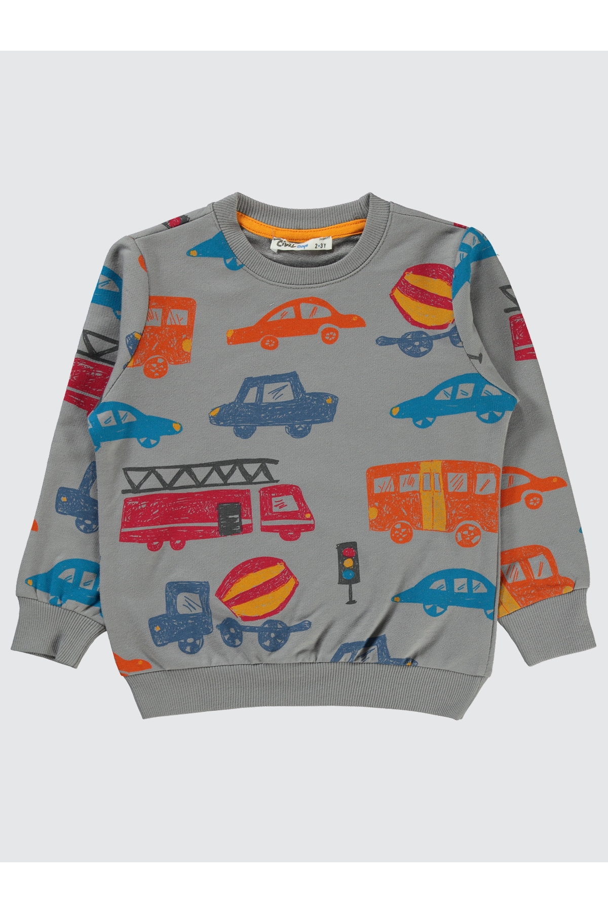 Erkek Çocuk Sweatshirt 2-5 Yaş Gri