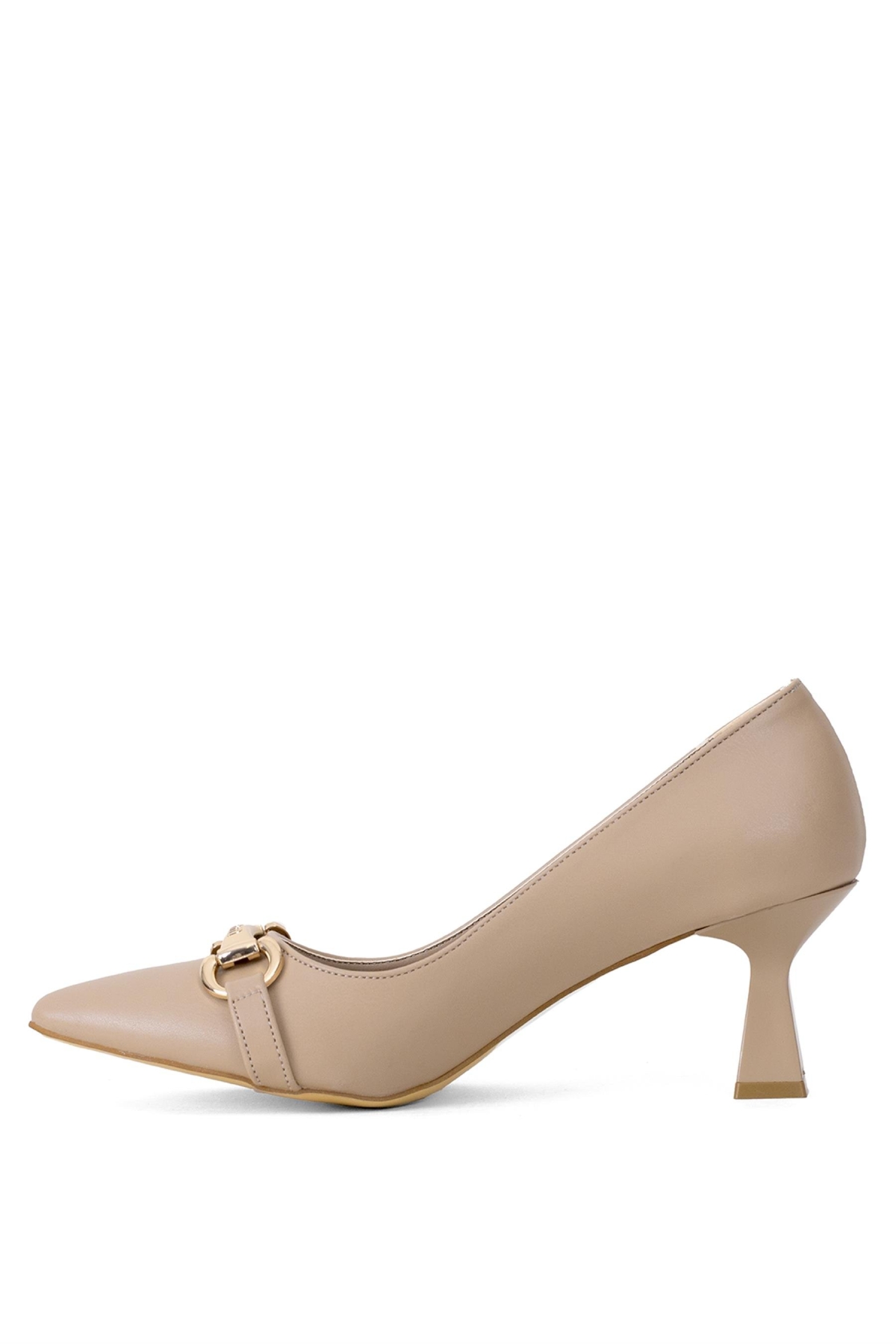 Elit Mst918C Kadın Topuklu Ayakkabı Ten - Görsel 4