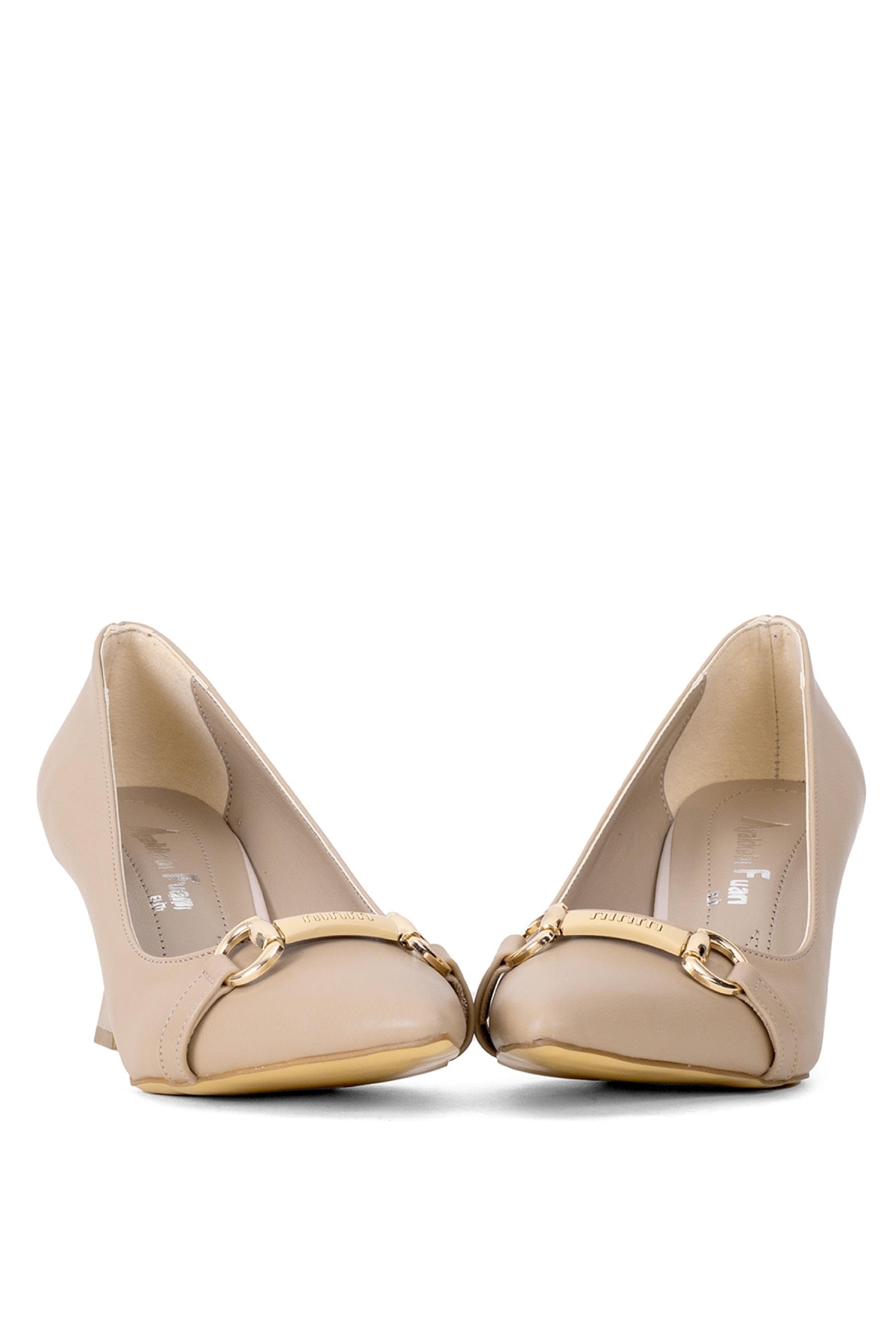 Elit Mst918C Kadın Topuklu Ayakkabı Ten - Görsel 6