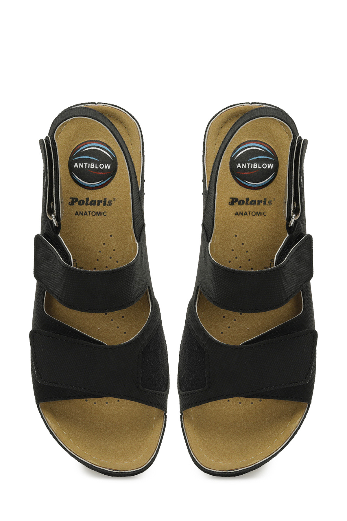 166992.Z5FX Siyah Kadın Düz Sandalet - Görsel 5