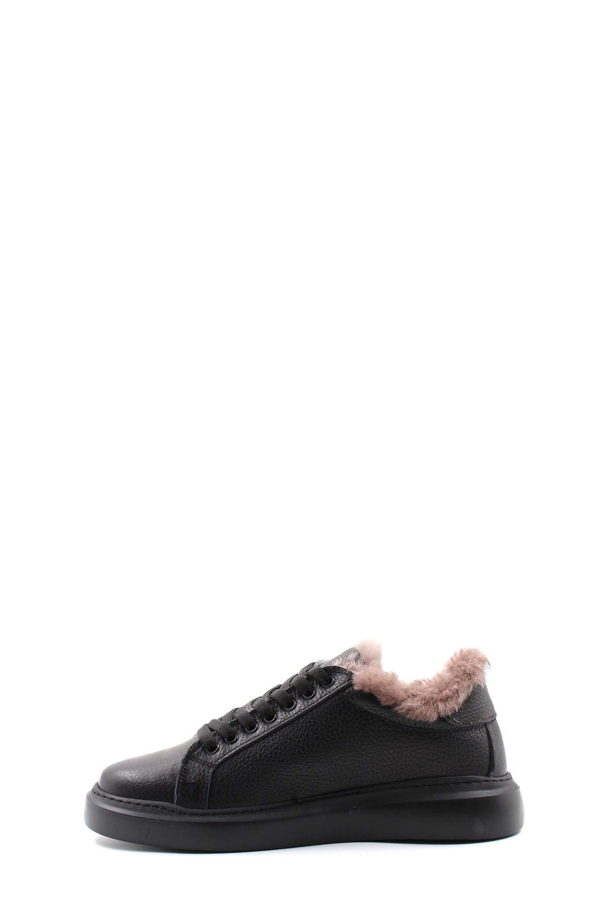 Hakiki Deri Kürklü Kadın Casual Ayakkabı 160KZA950 - Görsel 3