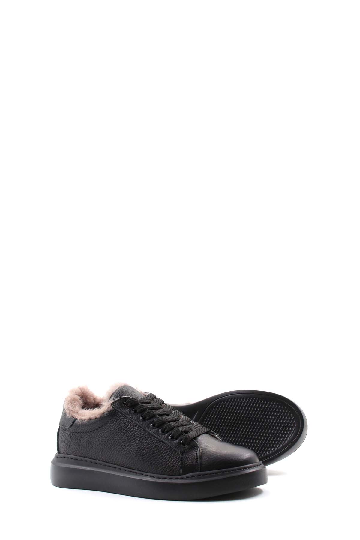 Hakiki Deri Kürklü Kadın Casual Ayakkabı 160KZA950 - Görsel 4