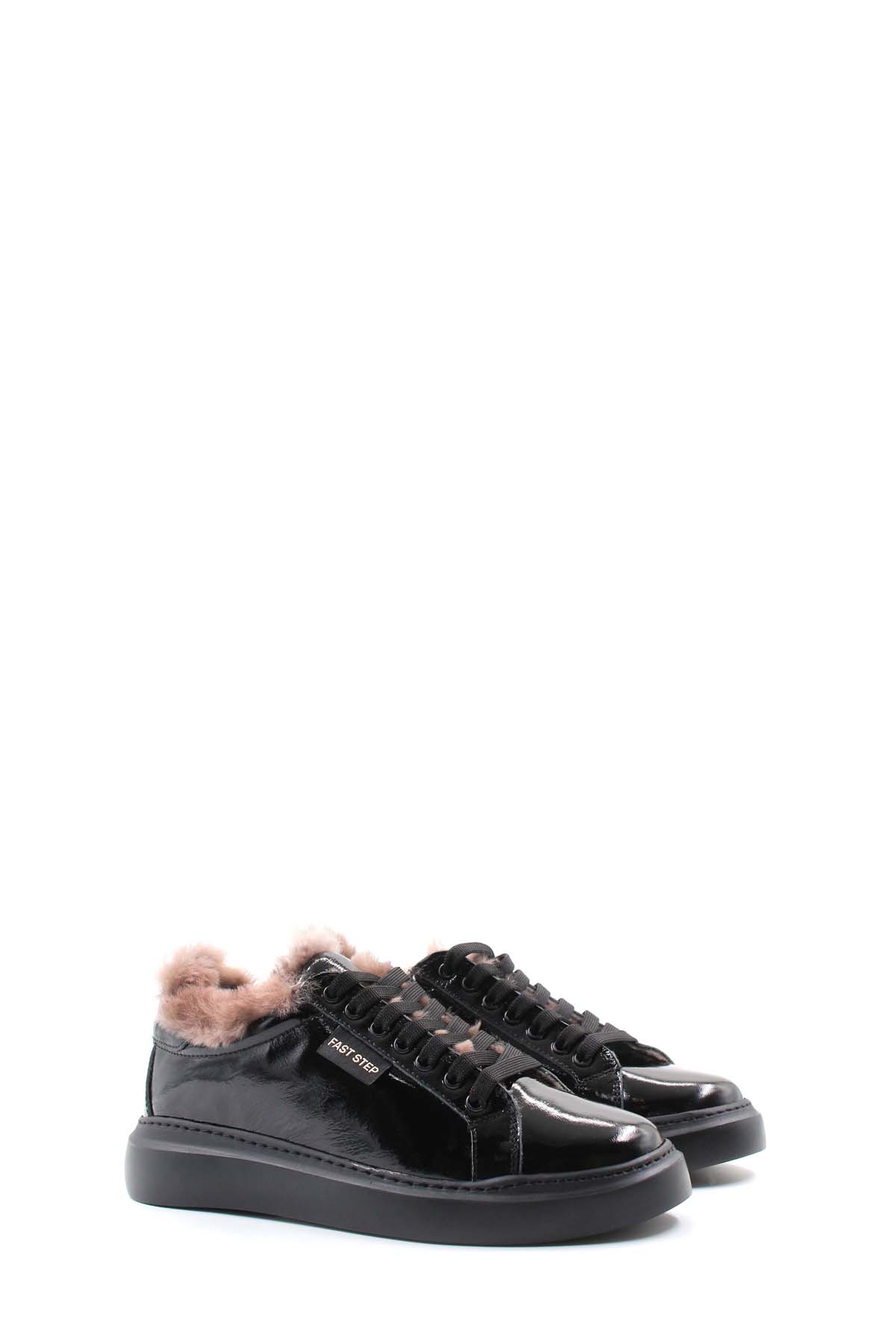 Hakiki Deri Kürklü Kadın Casual Ayakkabı 160KZA950 - Görsel 5