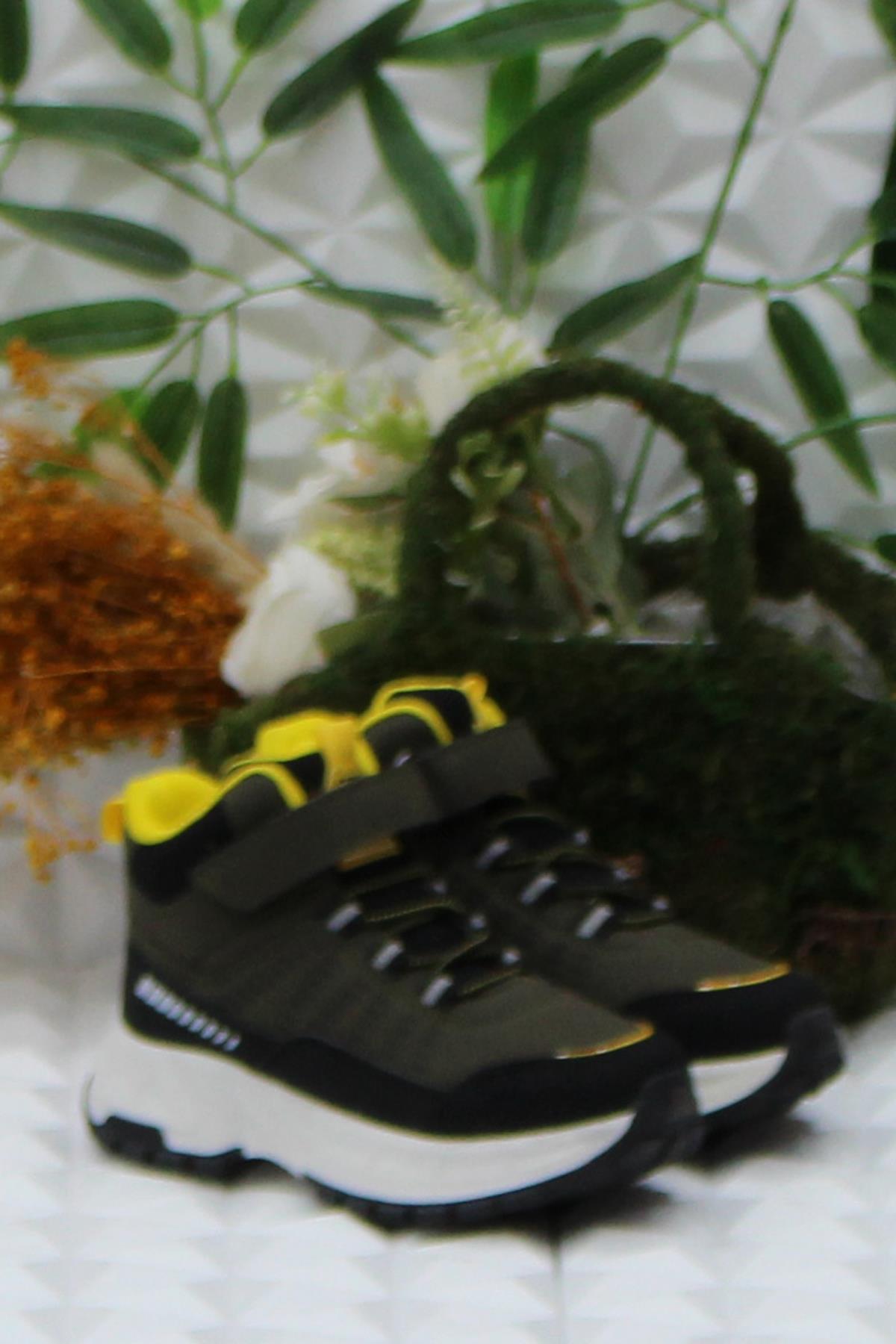 Cool Tiger Haki Rahat Kaymaz Taban Erkek Çocuk Bot - Görsel 2