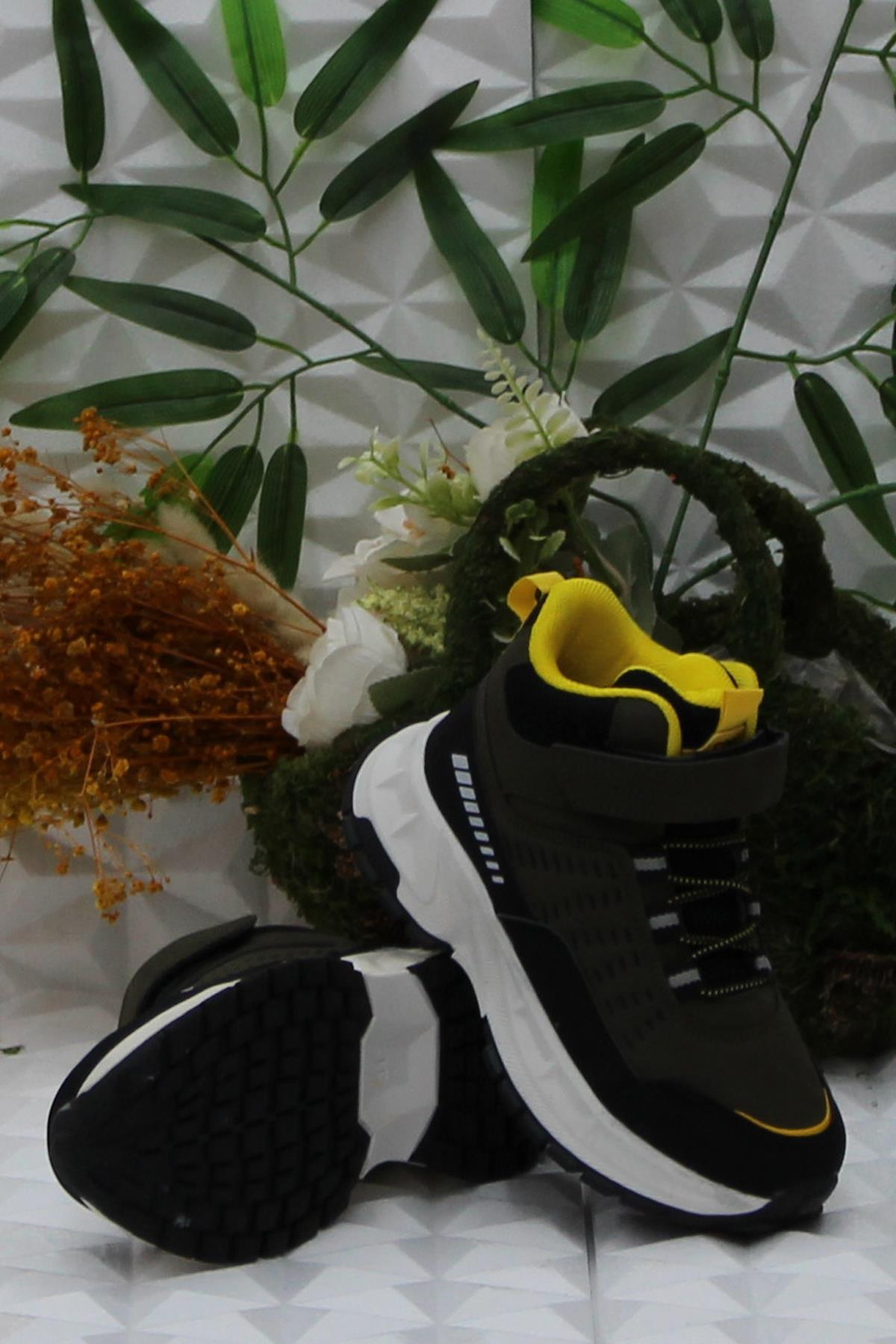 Cool Tiger Haki Rahat Kaymaz Taban Erkek Çocuk Bot - Görsel 6