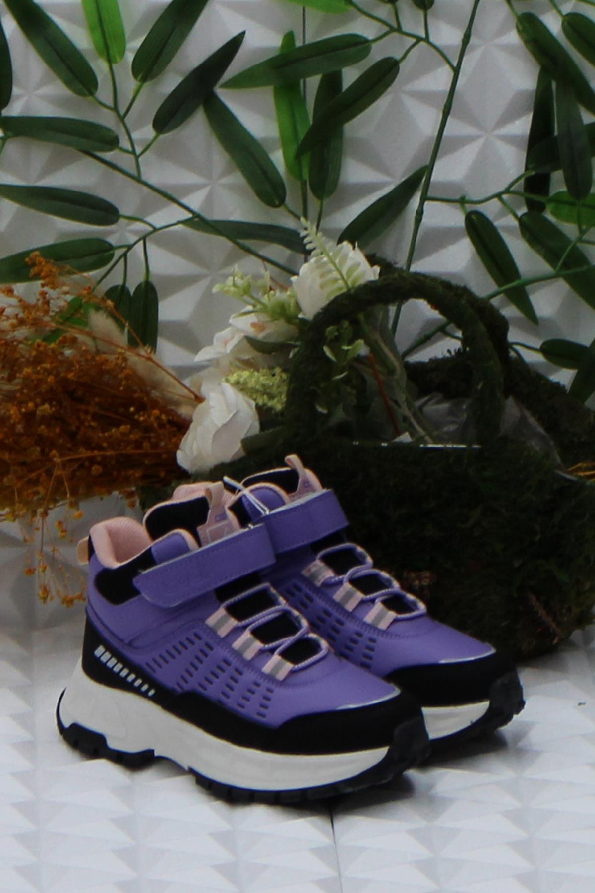 Cool Tiger Mor Rahat Kaymaz Taban Kız Çocuk Bot - Görsel 2