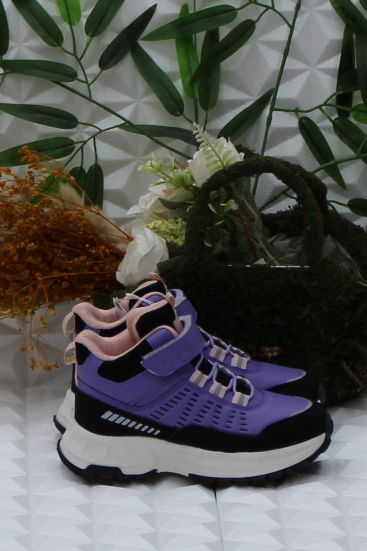 Cool Tiger Mor Rahat Kaymaz Taban Kız Çocuk Bot - Görsel 3