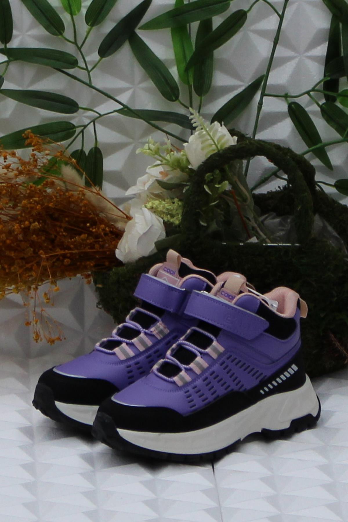 Cool Tiger Mor Rahat Kaymaz Taban Kız Çocuk Bot - Görsel 4