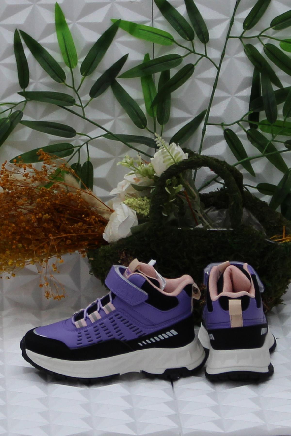 Cool Tiger Mor Rahat Kaymaz Taban Kız Çocuk Bot - Görsel 5