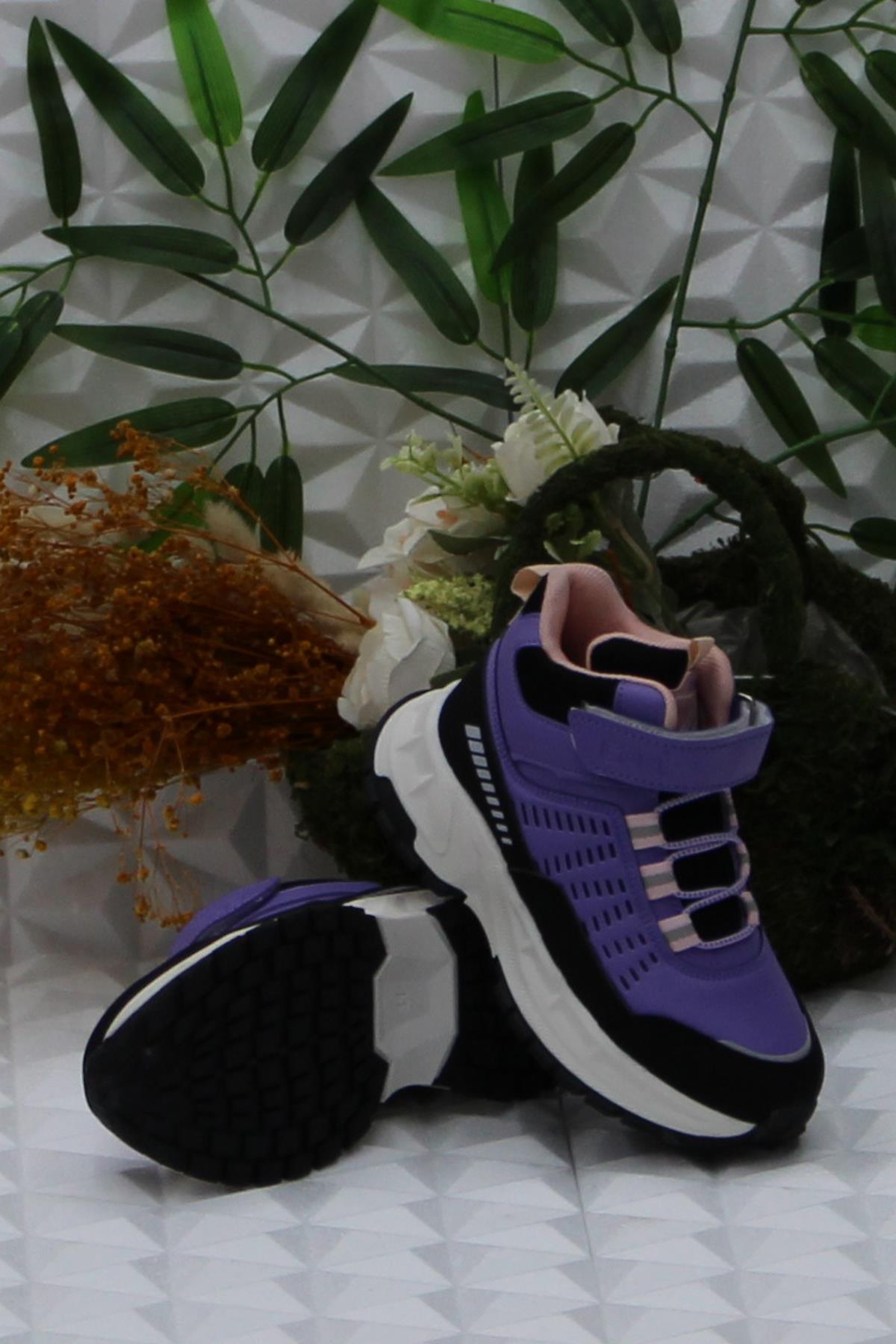 Cool Tiger Mor Rahat Kaymaz Taban Kız Çocuk Bot - Görsel 6