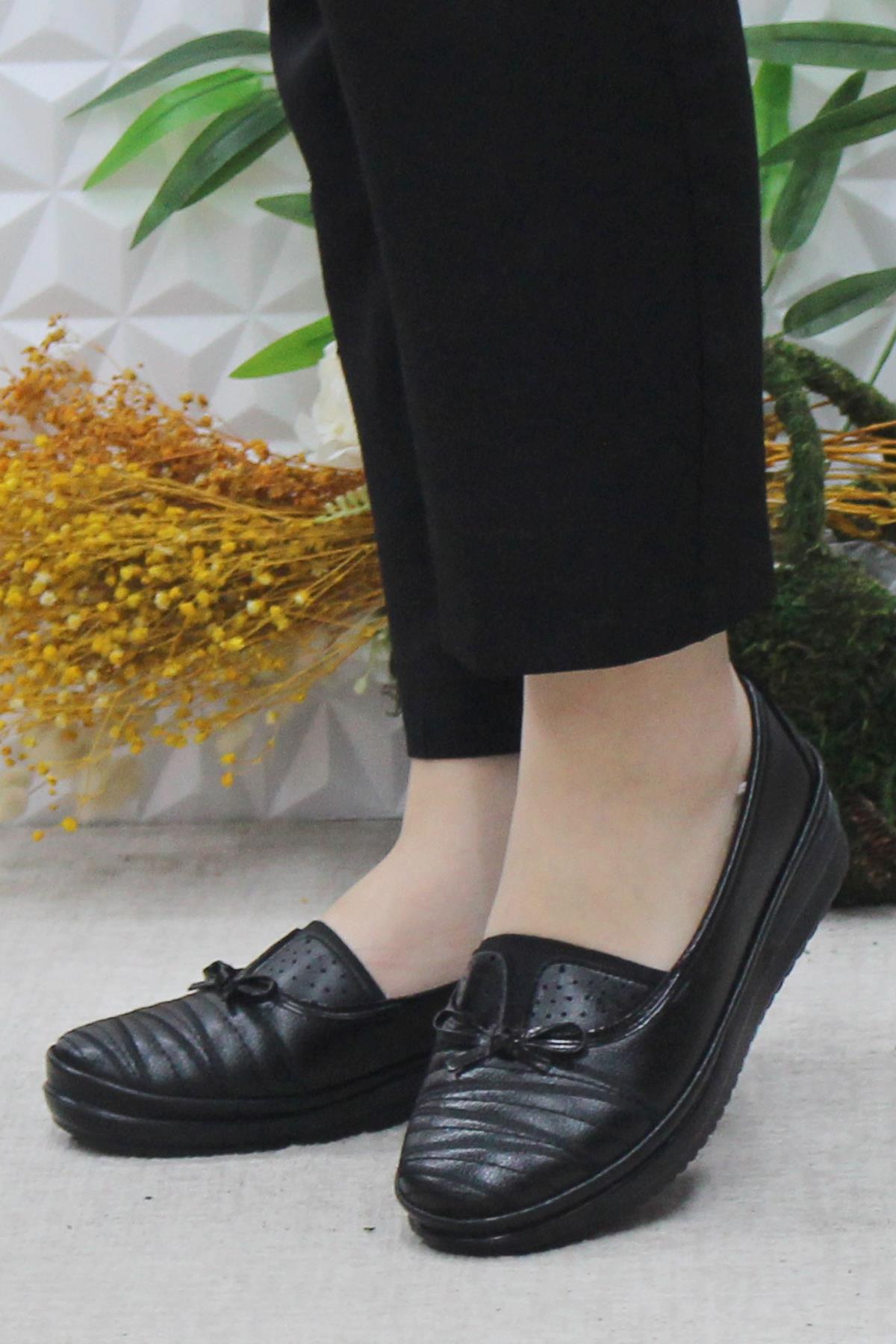 Safir 1272 Siyah Ortopedik Ayakkabı Günlük Kadın Ayakkabı - Görsel 4