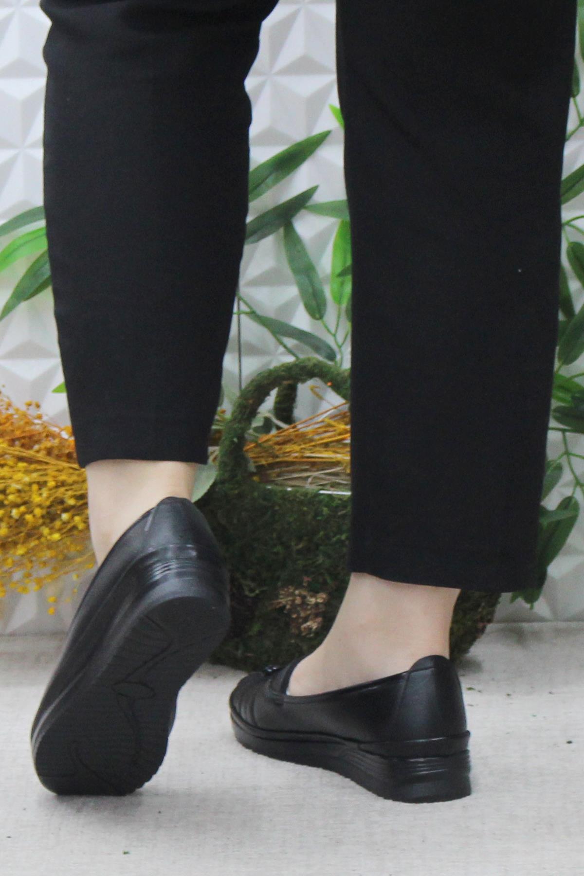 Safir 1272 Siyah Ortopedik Ayakkabı Günlük Kadın Ayakkabı - Görsel 5