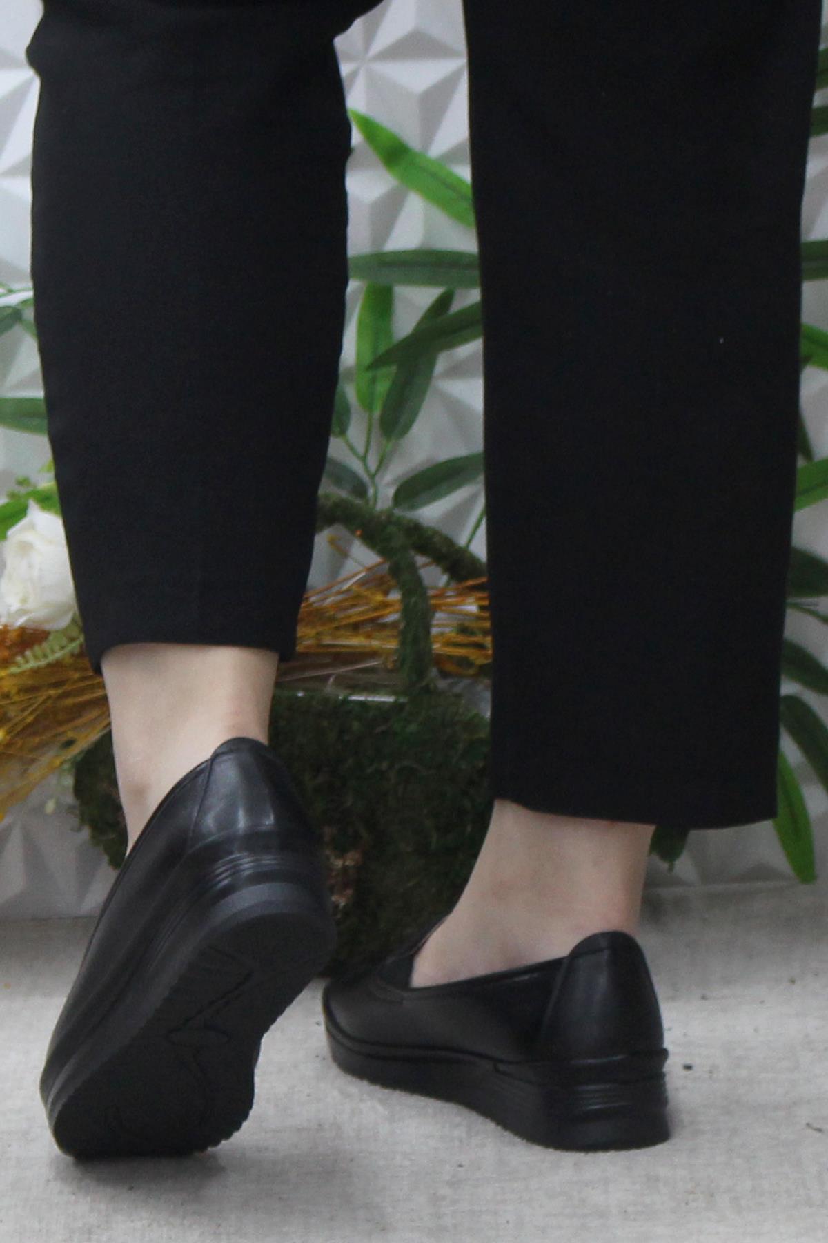 Safir 1262 Siyah Ortopedik Ayakkabı Günlük Kadın Ayakkabı - Görsel 5