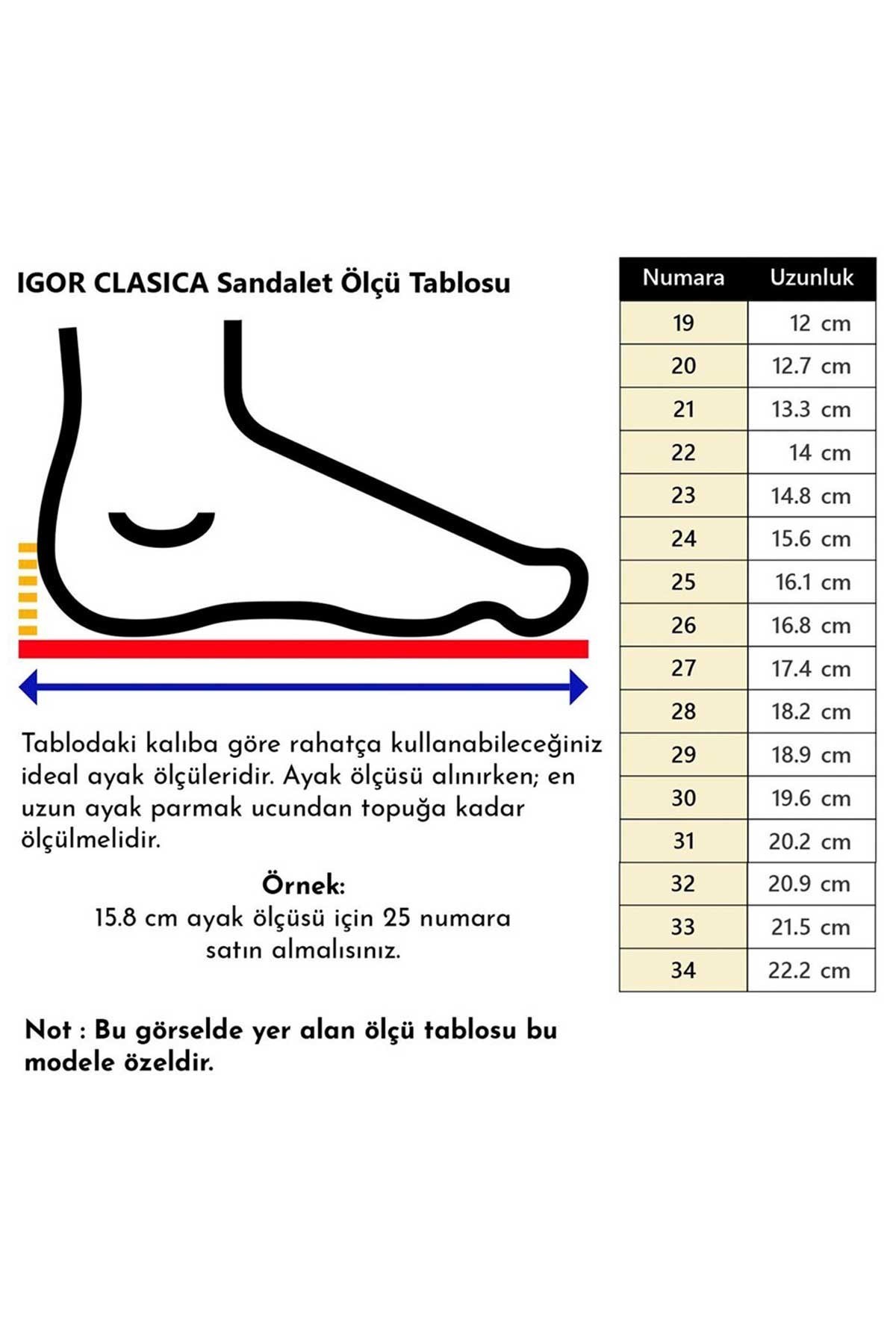 Clasica Cristal Çocuk Sandalet S10329-387 - Görsel 6