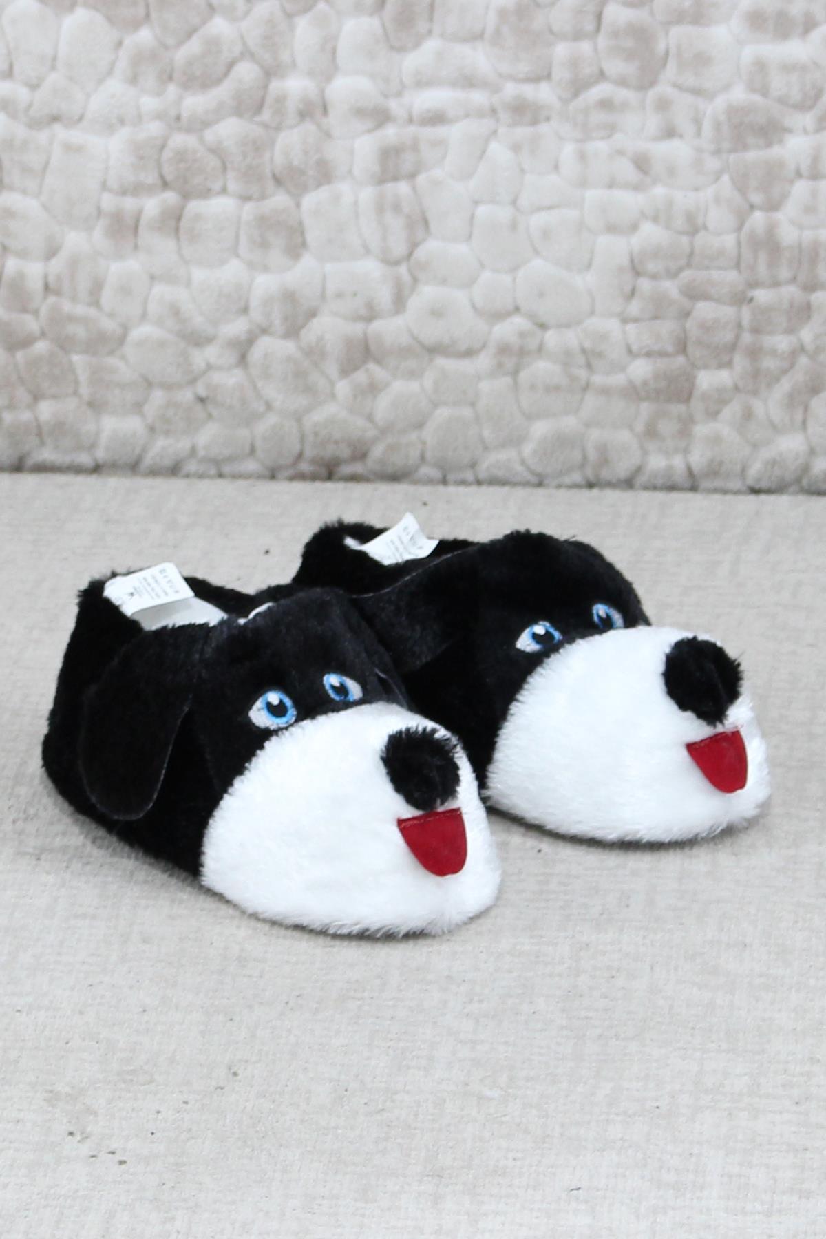 Sevimli Köpek Figürlü Peluş Panduf Hayvanlı Yumuşak Kadın Panduf - Görsel 6