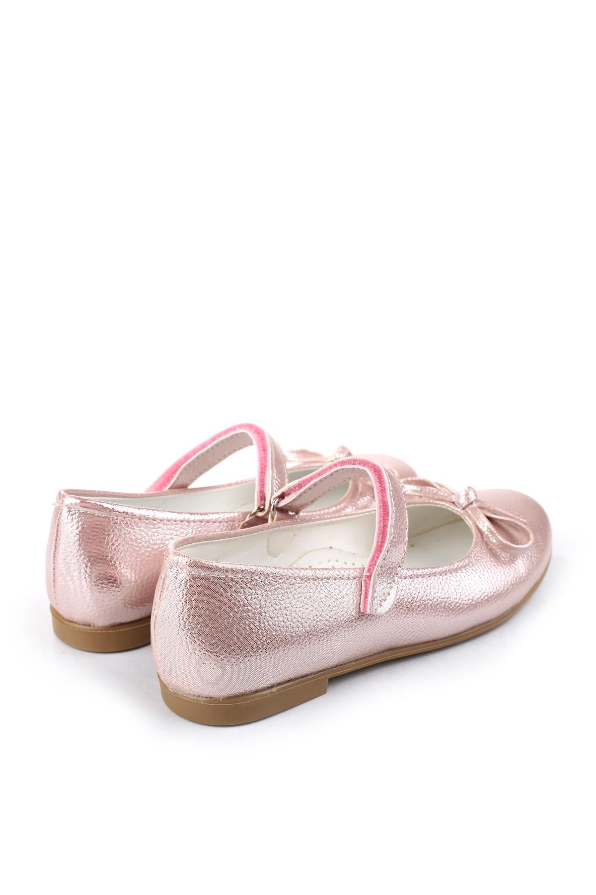 Ortaç 2079 Kız Çocuk Balerin Cırtlı Rugan Babet Ayakkabı - Görsel 5
