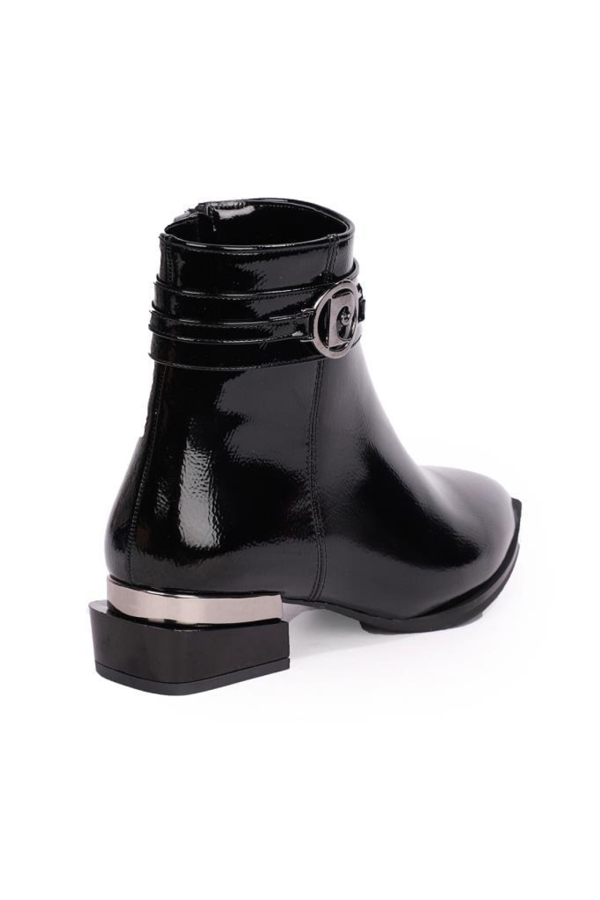 PC-54007 Kadın Kare Topuk Fermuarlı Bot - Görsel 4