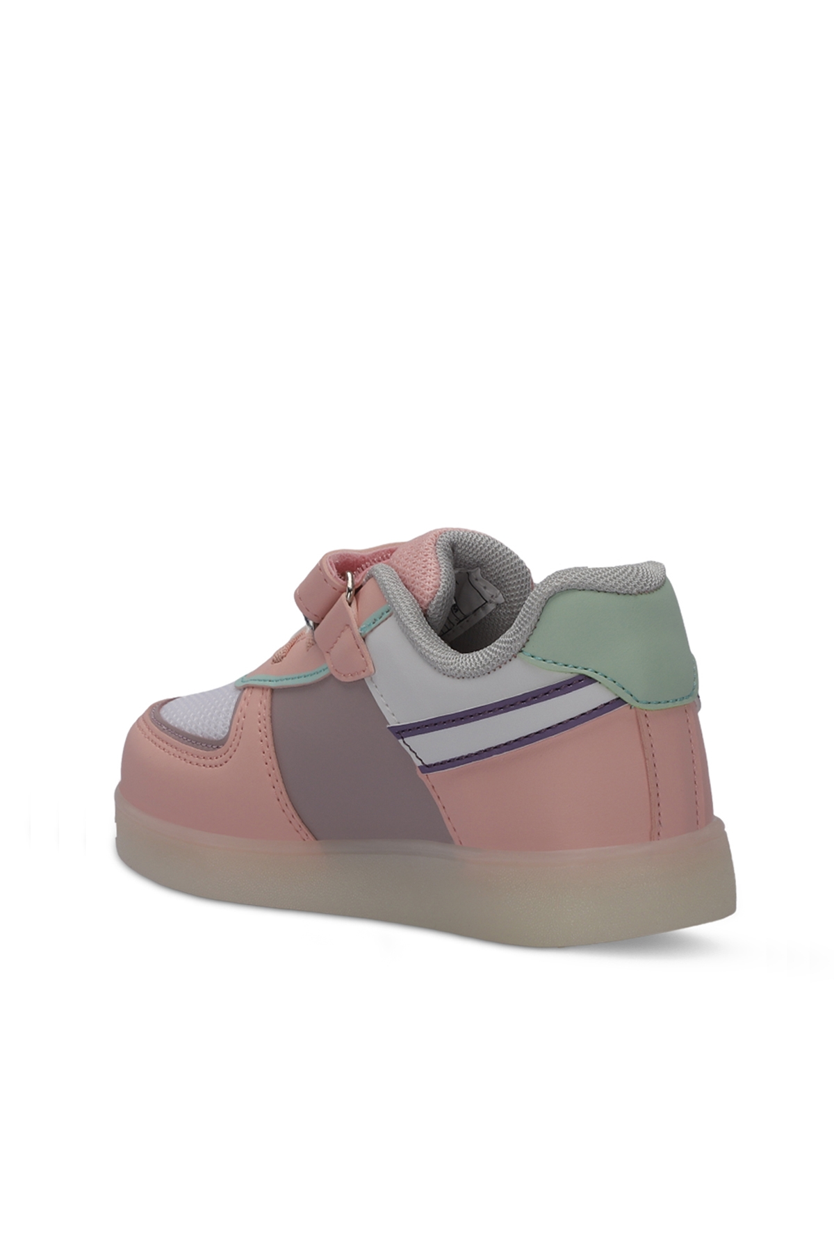 PERLE Çocuk Sneaker Ayakkabı Beyaz / Pembe - Görsel 4