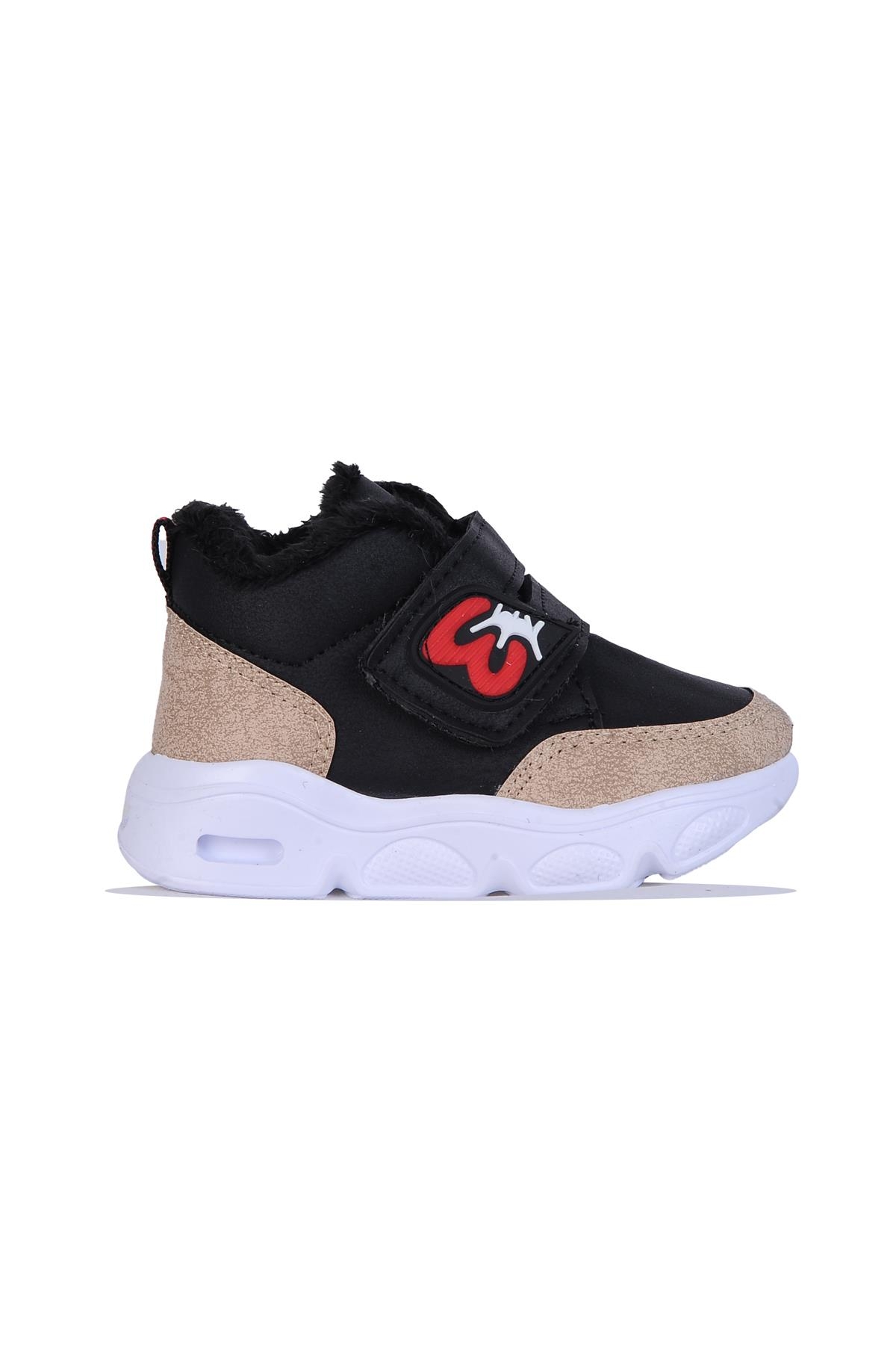 Skuaıter 7600 Siyah Bebe Cırtlı Erkek Çocuk Kürklü Bot - Görsel 2