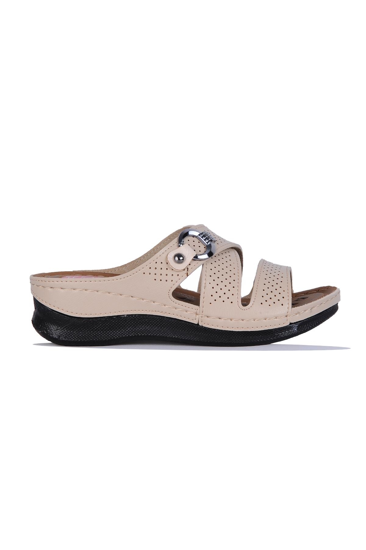 705 Seher Kadın Günlük Düz Terlik - Görsel 2