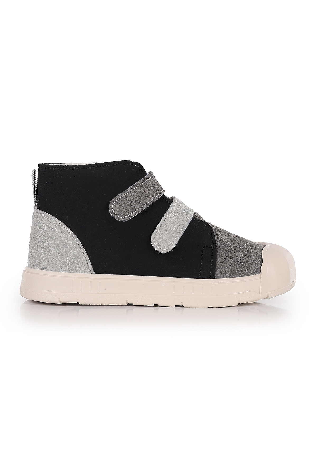 Mufasa İlk Adım Cırtlı Erkek Bebek Günlük Bot Ayakkabı Siyah - Gri - Görsel 2