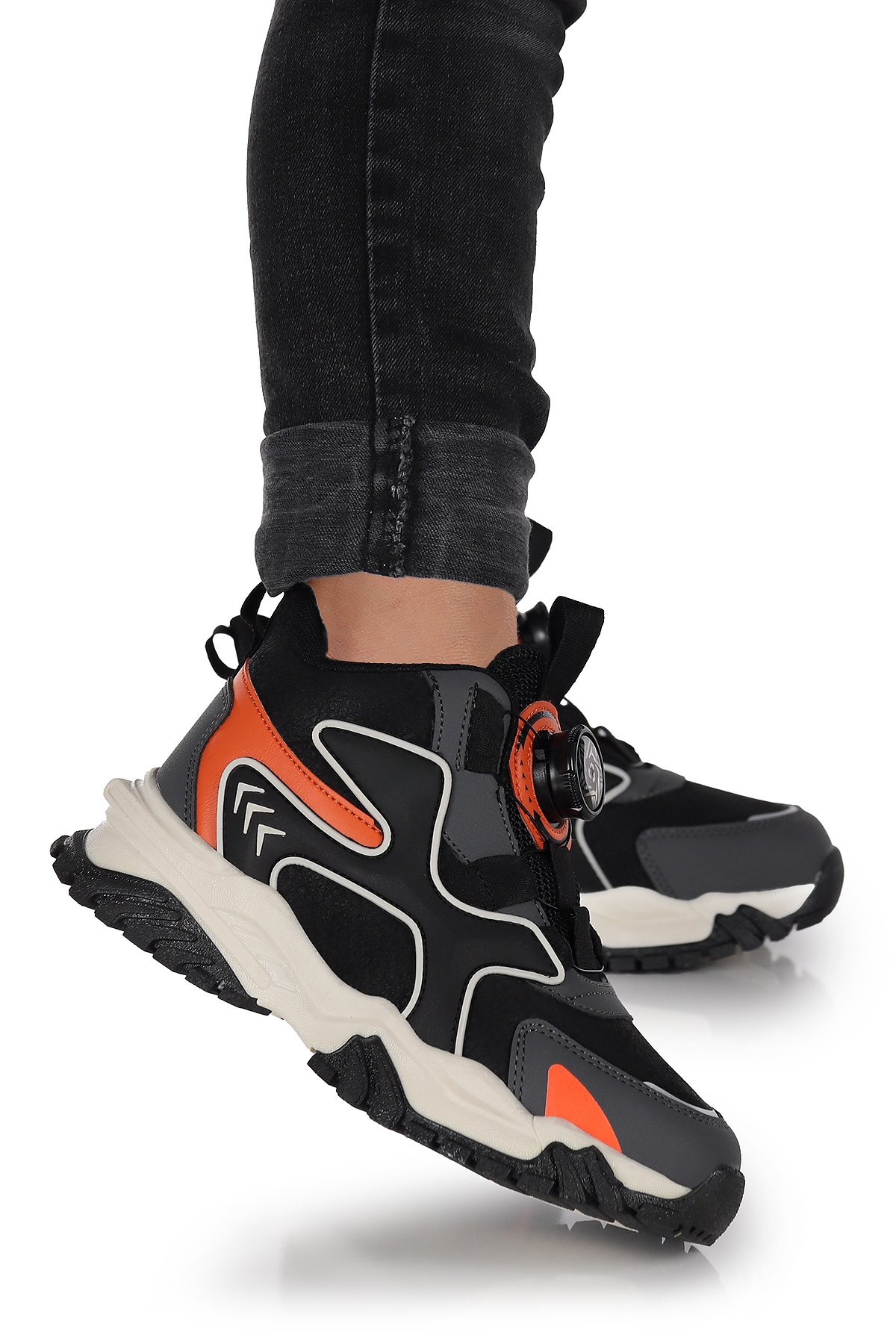 Kiko Kids Kiko Kids Torr Günlük Lastikli Erkek Çocuk Bot Ayakkabı Turuncu | Flo Turuncu - 2. görsel