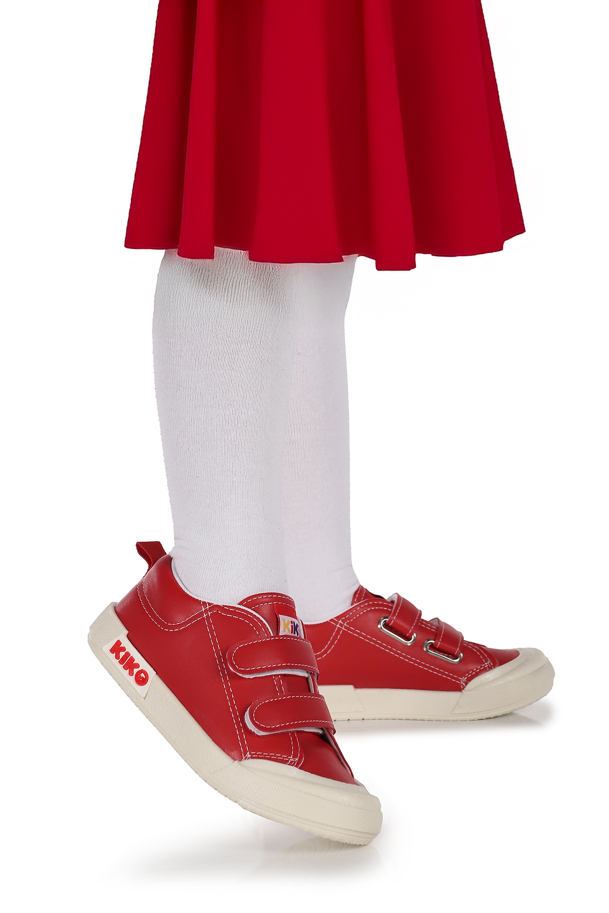 Suba Cırtlı Termo Taban Kız Bebek Günlük Spor Ayakkabı Kırmızı - Görsel 2