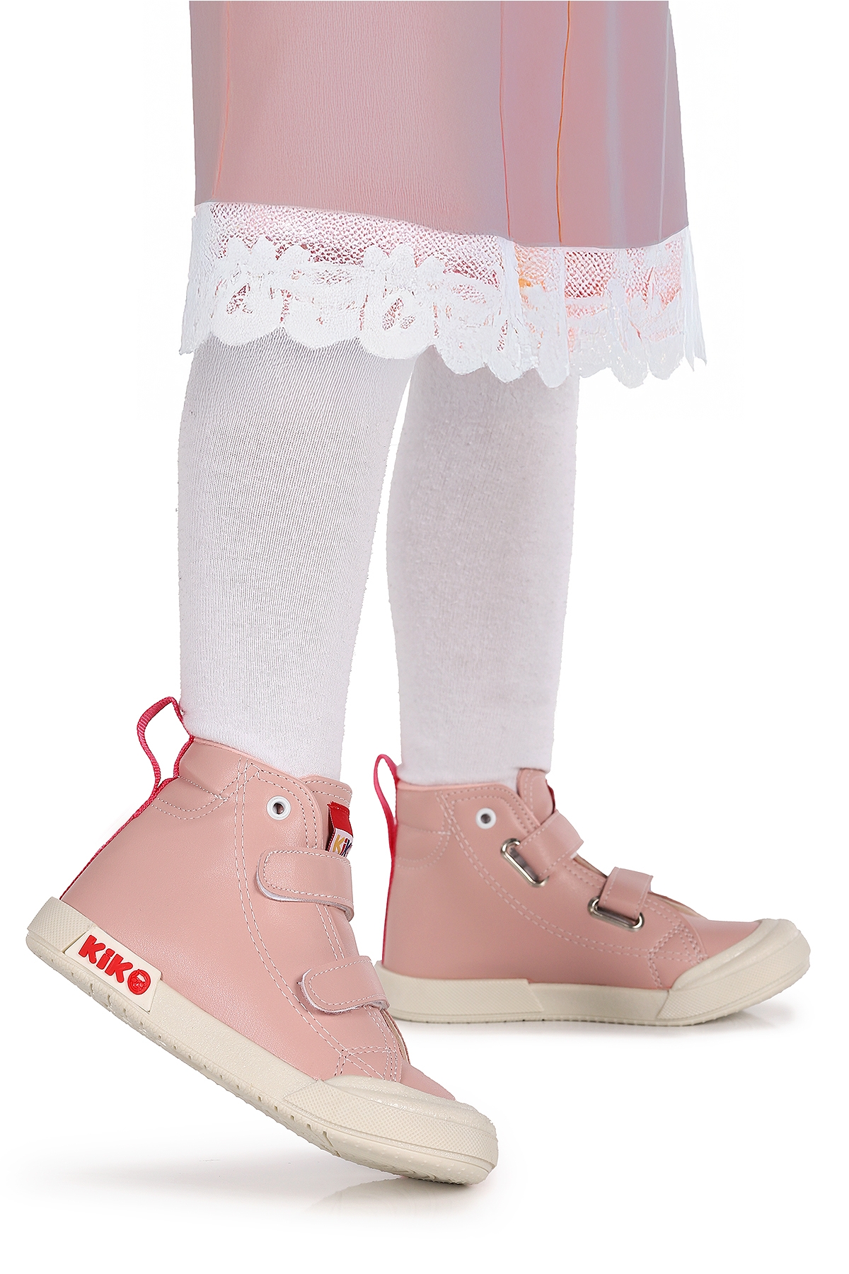 Garf Günlük Cırtlı Kız Çocuk Bot Ayakkabı Pudra - Görsel 2