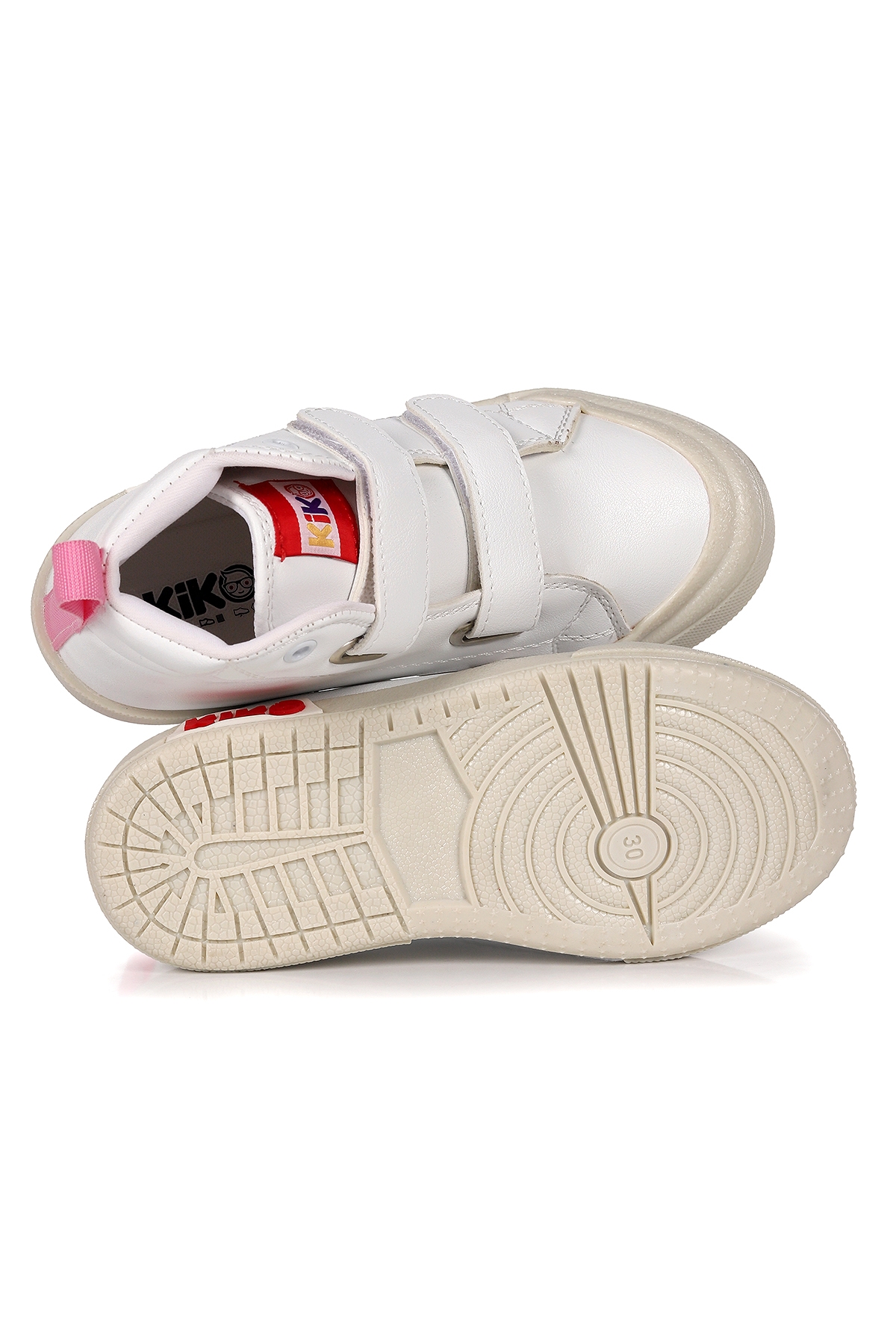 Garf Günlük Cırtlı Kız Çocuk Bot Ayakkabı Beyaz - Pudra - Görsel 6
