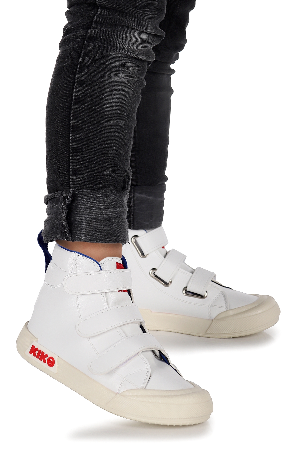 Garf Günlük Cırtlı Erkek Çocuk Bot Ayakkabı Beyaz - Mavi - Görsel 2