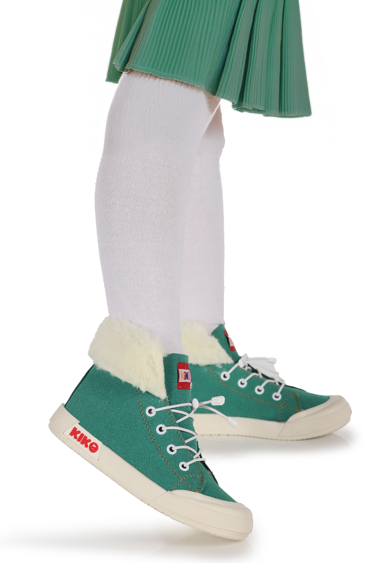 Tigge Günlük Lastikli Kız Bebek Bot Ayakkabı Yeşil - Görsel 2