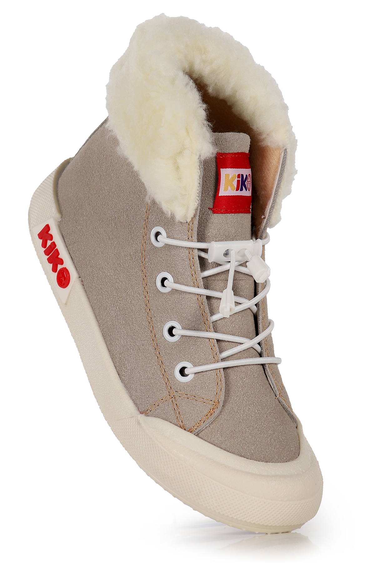 Tigge Günlük Lastikli Kız Bebek Bot Ayakkabı Gri - Görsel 4