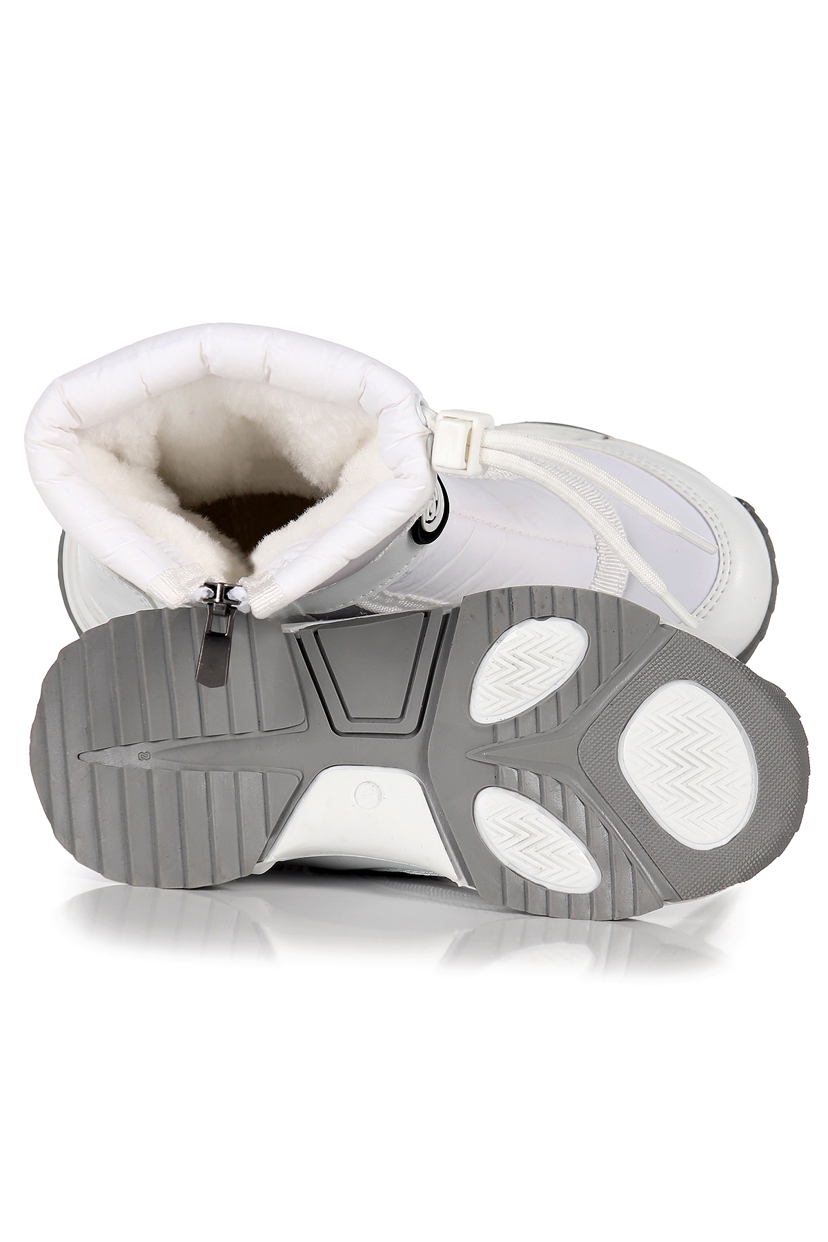 Alexis Fermuarlıı Erkek Çocuk Kar Botu Gri - Beyaz - Görsel 6