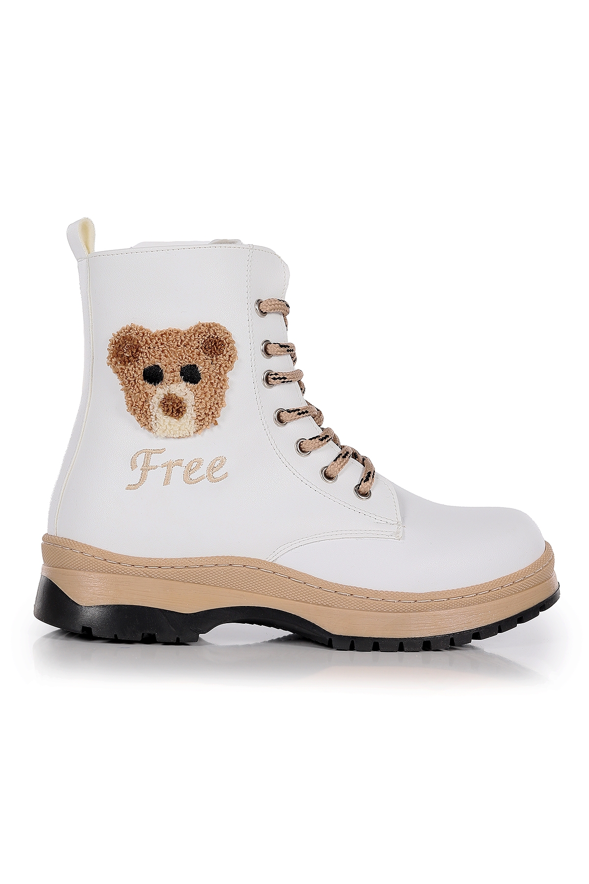 Teddy Cilt Termo Taban Kız Çocuk Bot Beyaz - Görsel 5