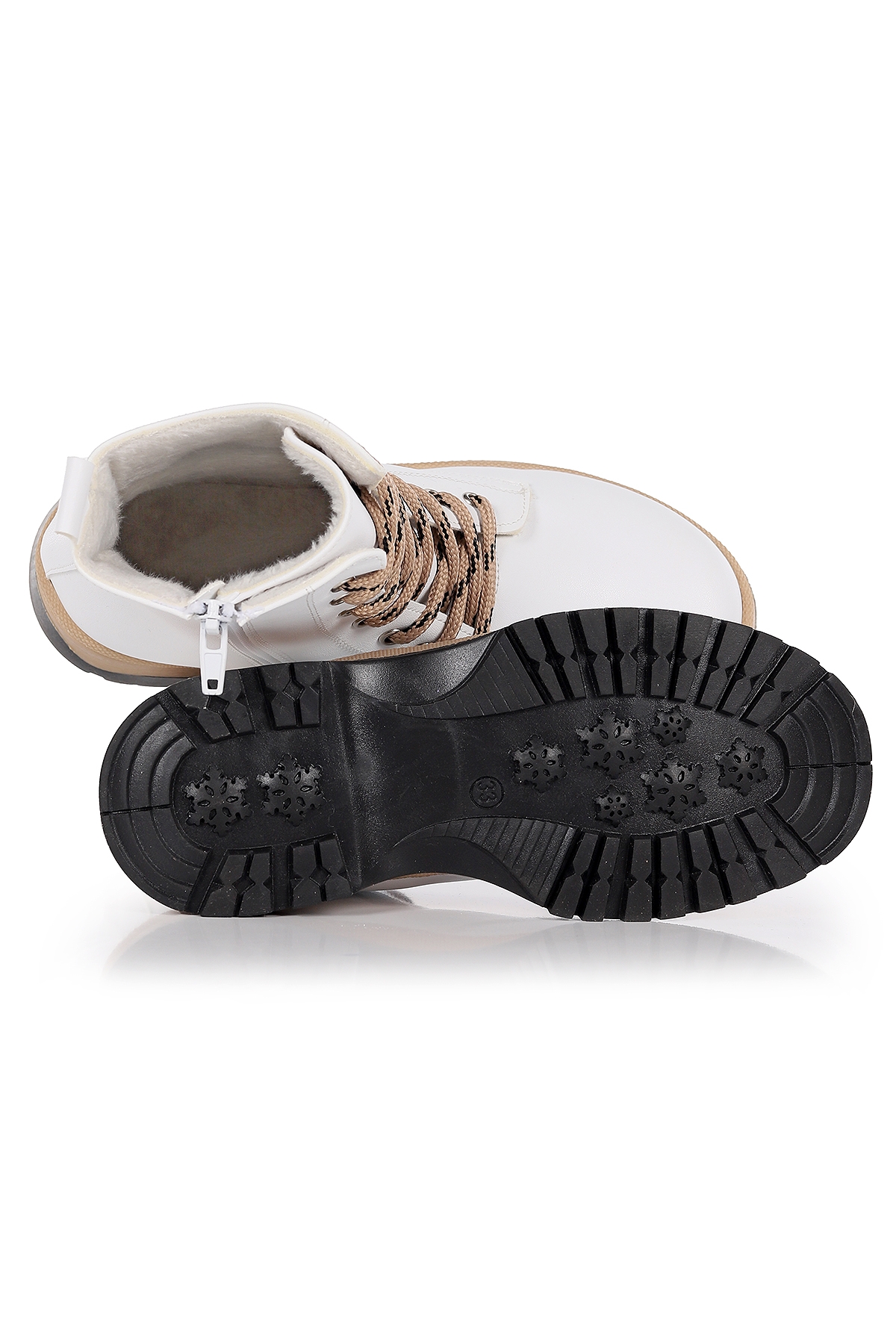 Teddy Cilt Termo Taban Kız Çocuk Bot Beyaz - Görsel 6