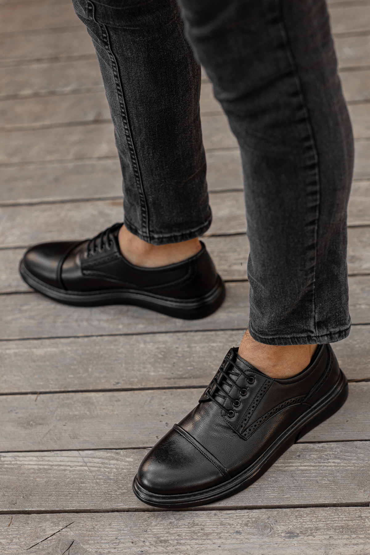 D0235 Günlük Ortopedik Erkek Klasik Garantili Ayakkabı - Görsel 5