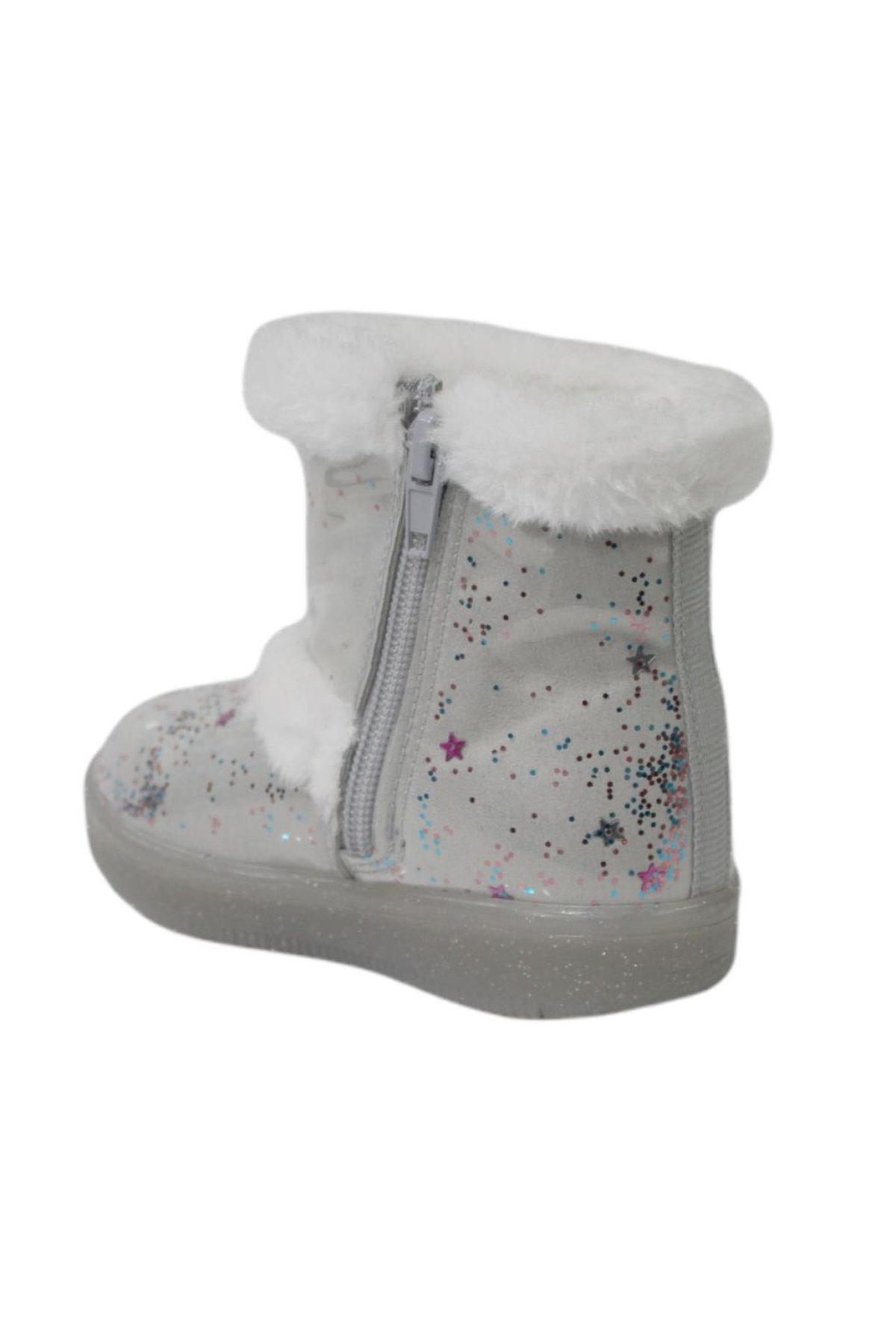 220.P20K.108 Beyaz (26-30) Işıklı Çocuk Ayakkabı Bot - Görsel 4